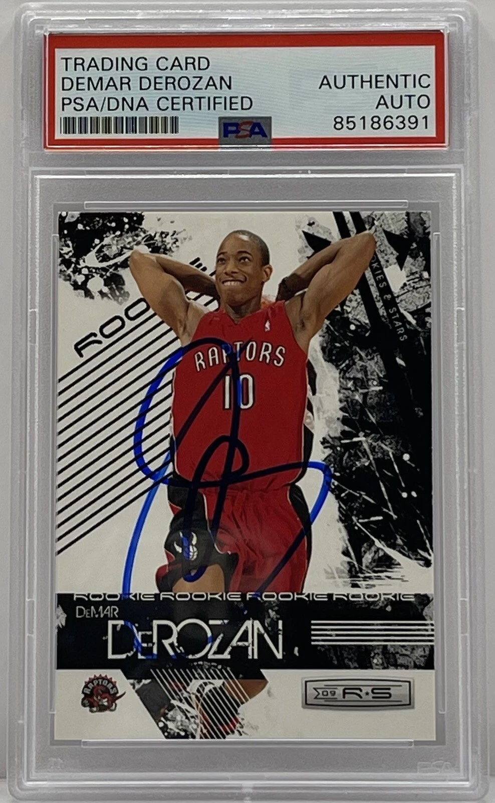 DeMar DeRozan Signed 2009-2010 Rookies & Stars Raptors Bulls PSA/DNA Slabbed