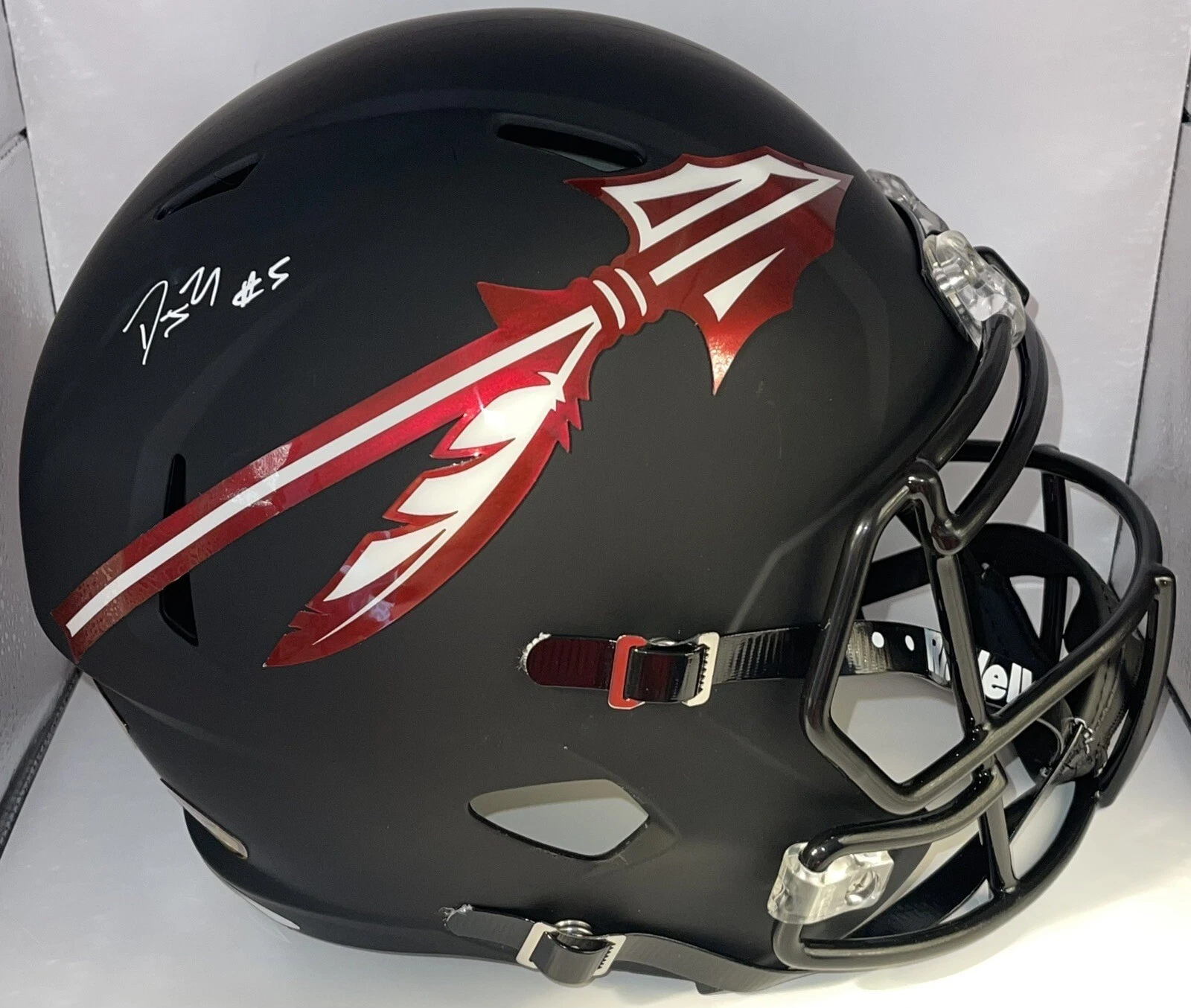 DJ Uiagalelei Signed Autographed Florida State Seminoles F/S Helmet PSA/DNA