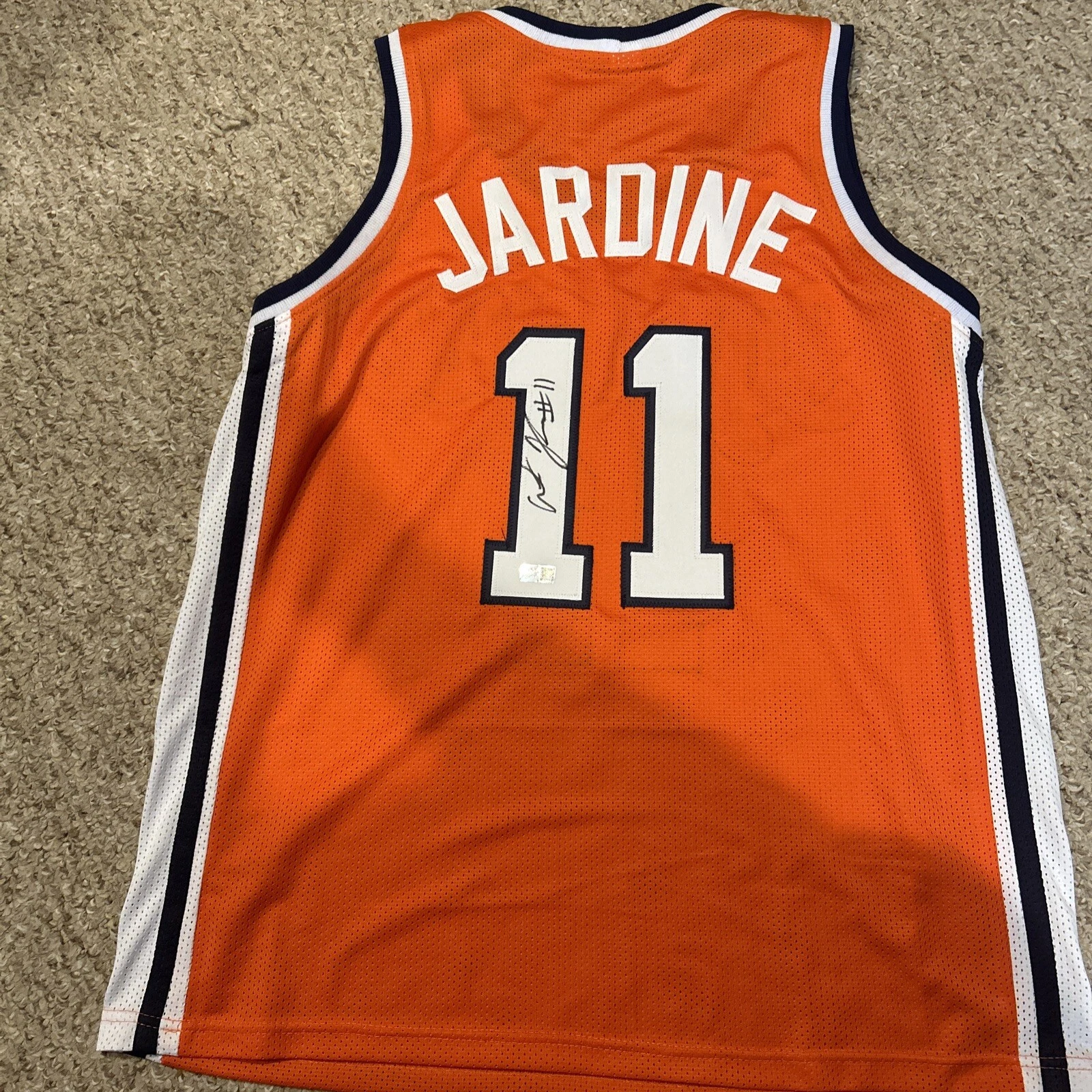 SYRACUSE ORANGE- SCOOP JARDINE SIGNED AUTOGRAPH JERSEY TRISTAR COA CUSE COLLECTIBLE MEMORABILIA