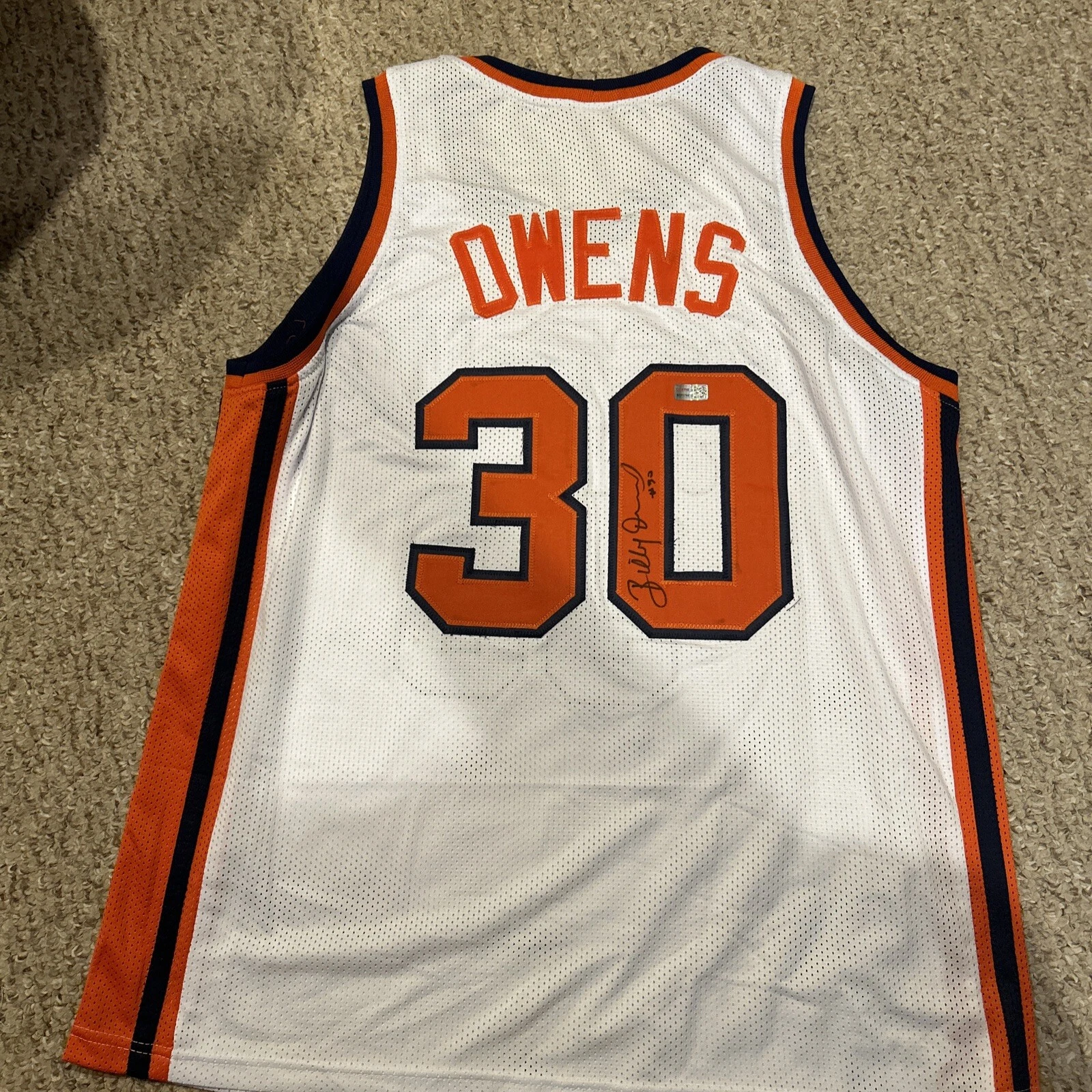 SYRACUSE ORANGE- BILLY OWENS SIGNED AUTOGRAPH JERSEY TRISTAR COA CUSE