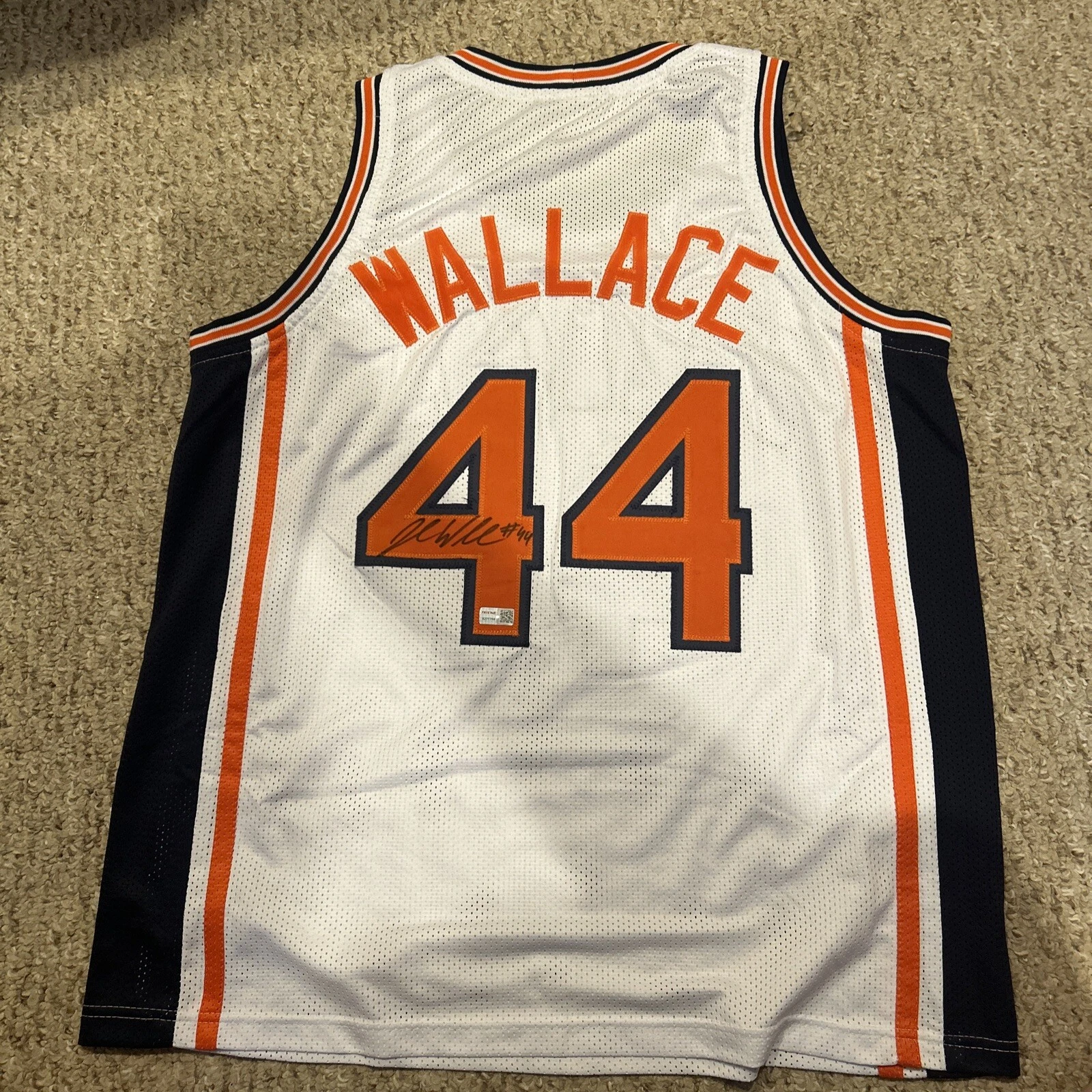 SYRACUSE ORANGE- JOHN WALLACE SIGNED AUTOGRAPH JERSEY TRISTAR COA CUSE COLLECTIBLE MEMORABILIA