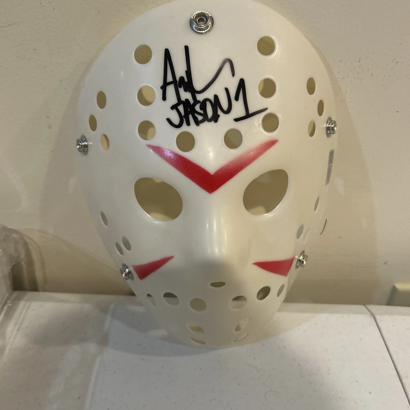 ARI LEHMAN SIGNED AUTOGRAPH HOCKEY MASK TRISTAR COA FIRST JASON 1 FRIDAY 13th