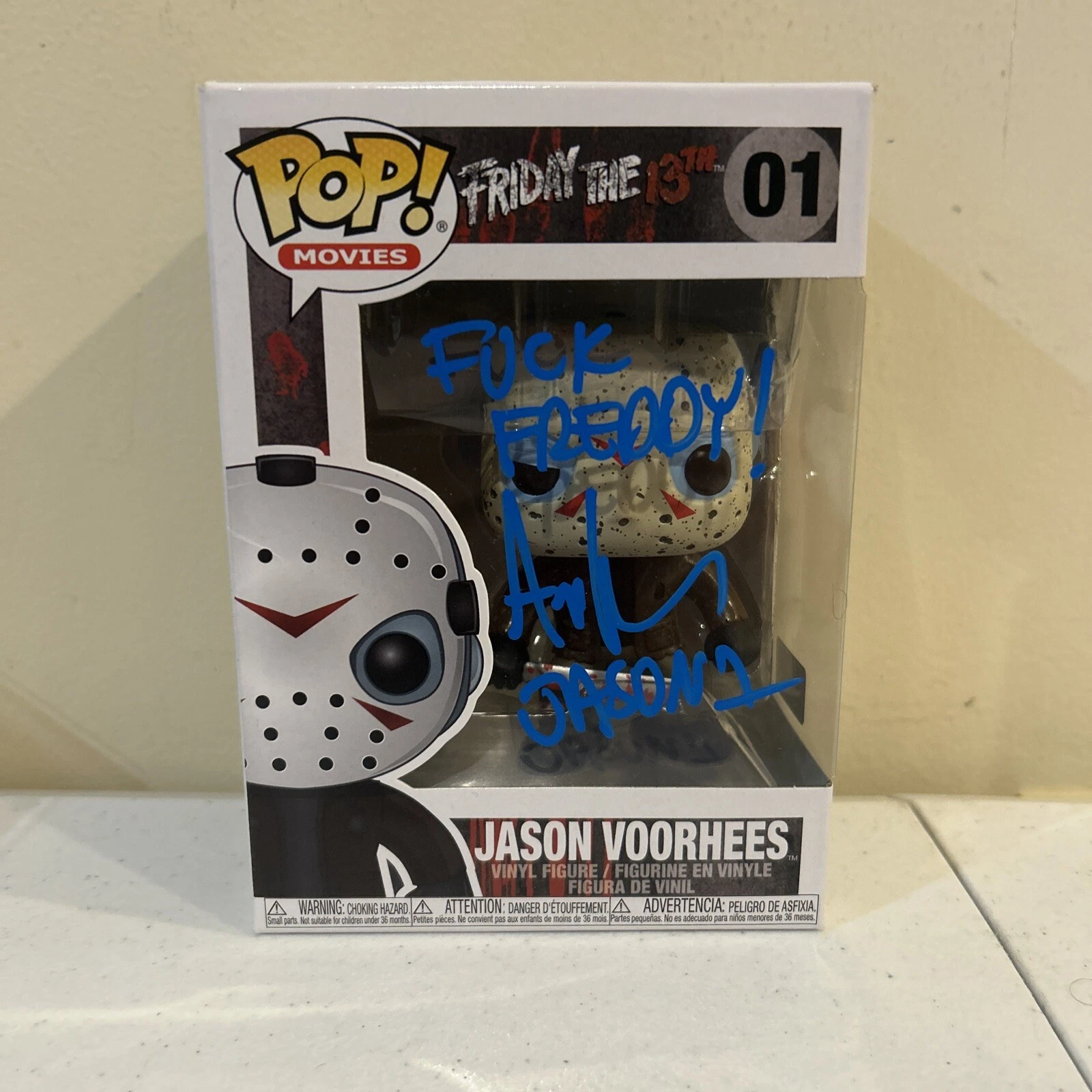ARI LEHMAN SIGNED AUTOGRAPH FUNKO POP TRISTAR COA FIRST JASON FRIDAY THE 13th
