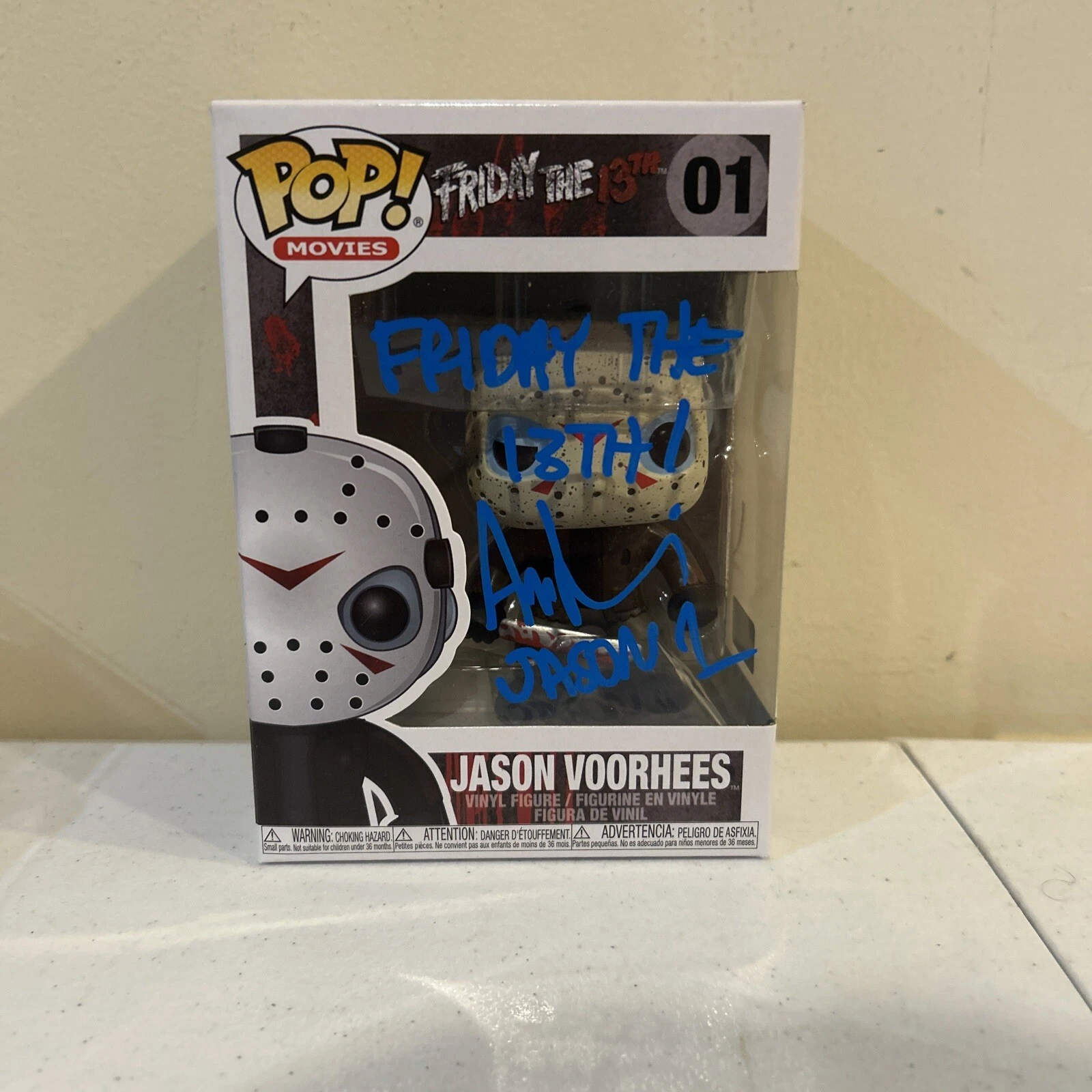 ARI LEHMAN SIGNED AUTOGRAPH FUNKO POP TRISTAR COA FIRST JASON FRIDAY THE 13th