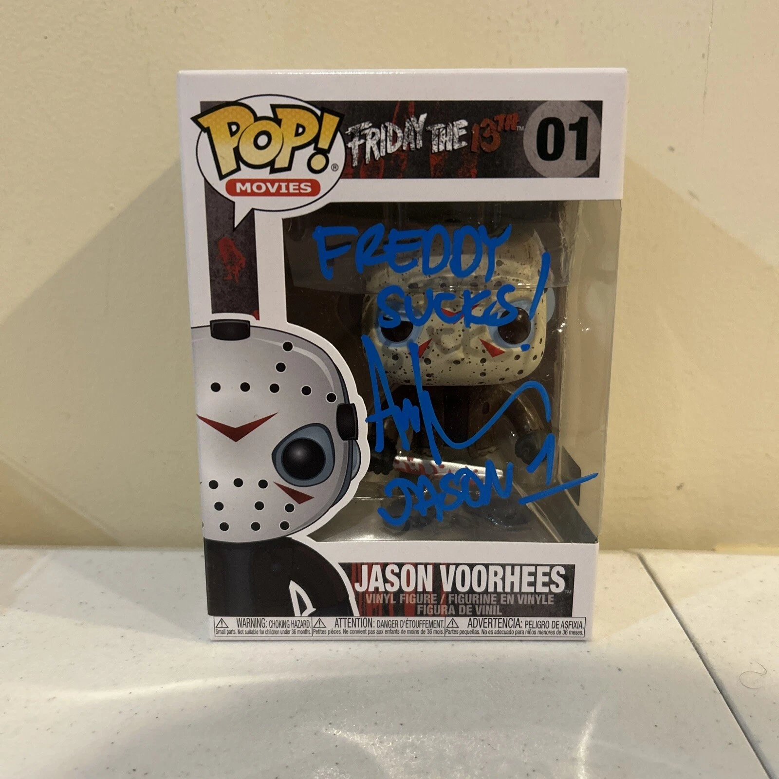 ARI LEHMAN SIGNED AUTOGRAPH FUNKO POP TRISTAR COA FIRST JASON FRIDAY THE 13th