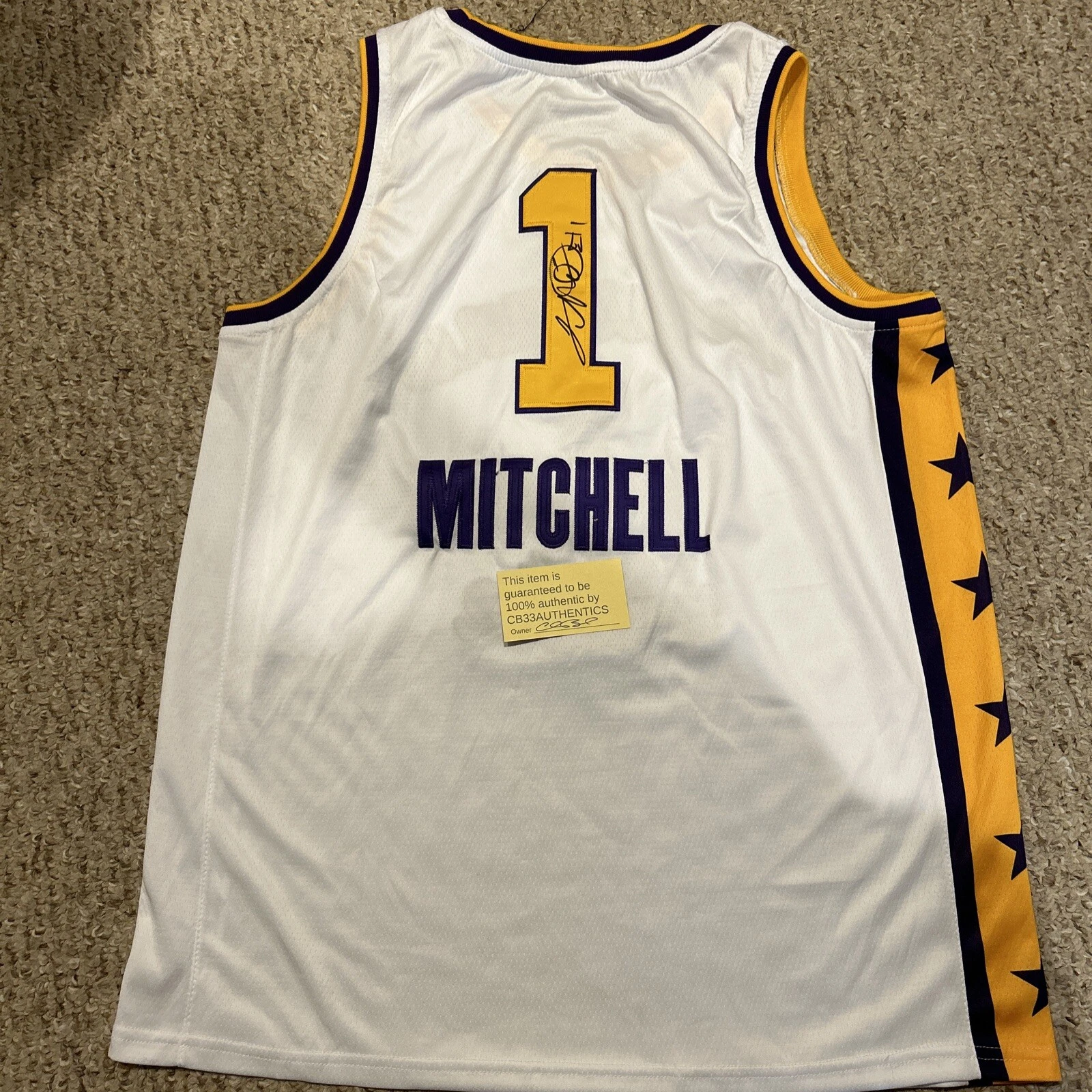 LSU TIGERS- TASMIN MITCHELL SIGNED AUTOGRAPH JERSEY BASKETBALL COA
