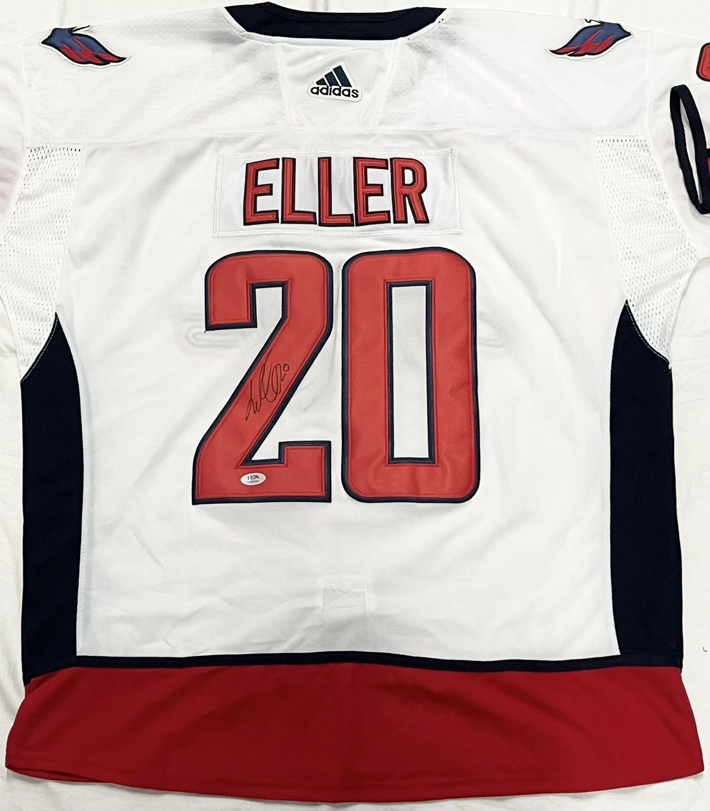 Lars Eller Signed Autographed Washington Capitals Jersey PSA/DNA Stanley Cup