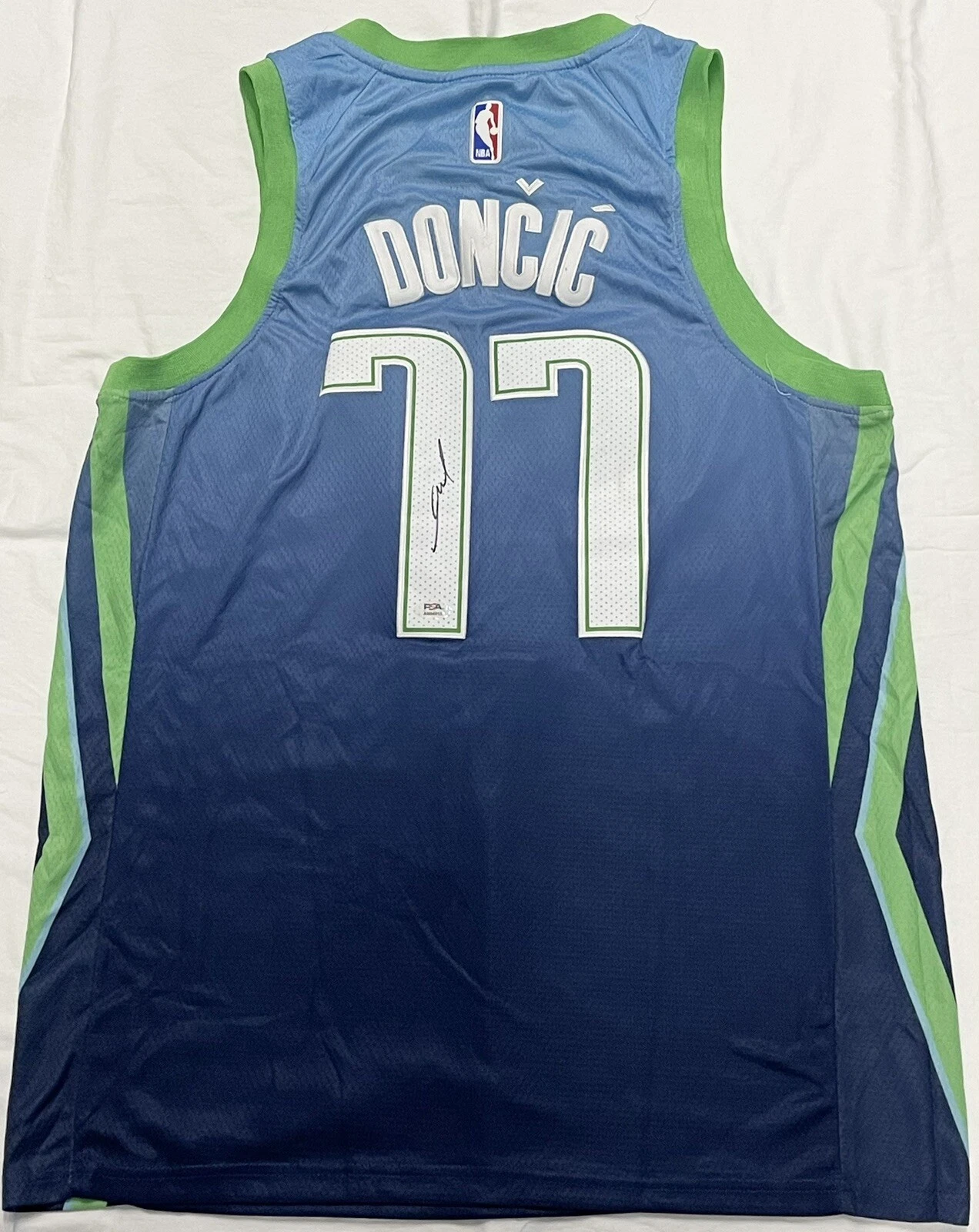 Luka Doncic Signed Autographed Dallas Mavericks City Jersey PSA/DNA Coa
