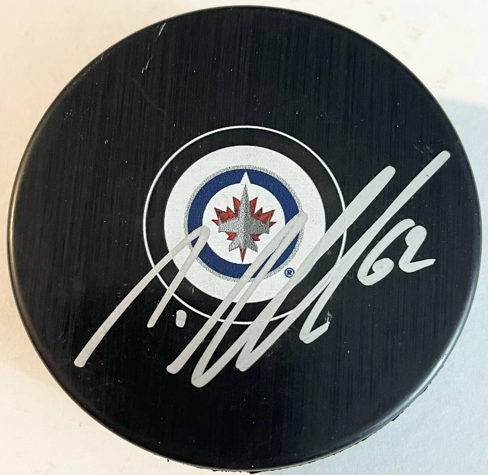 Nino Niederreiter Signed Autographed Winnipeg Jets NHL Puck PSA/DNA COA