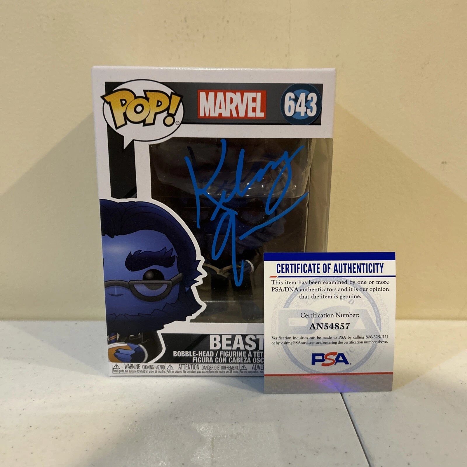 KELSEY GRAMMER BEAST SIGNED AUTOGRAPH FUNKO POP PSA COA MARVEL