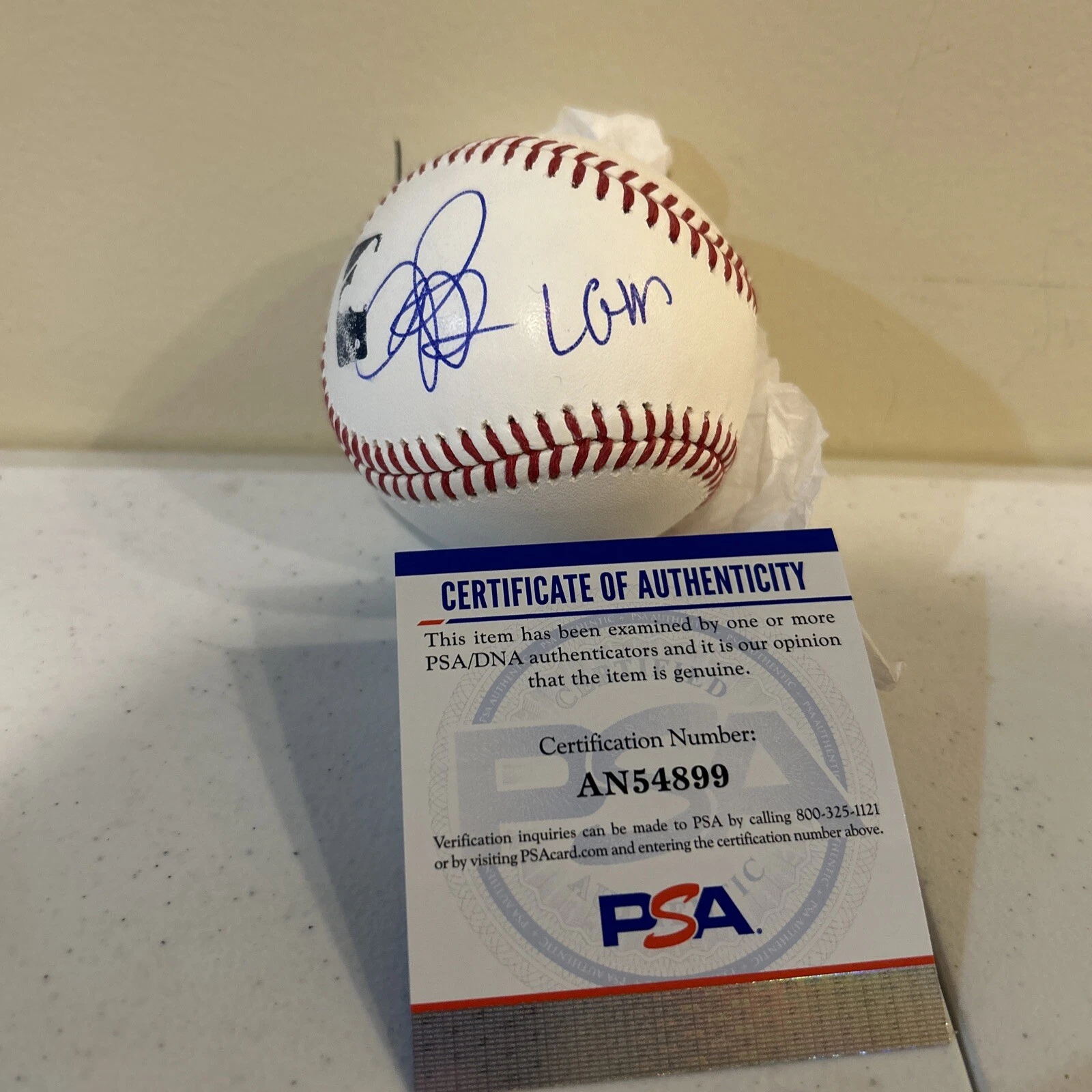 JIM BREUER SIGNED AUTOGRAPH ROMLB BASEBALL PSA COA LETS GO METS HALF BAKED
