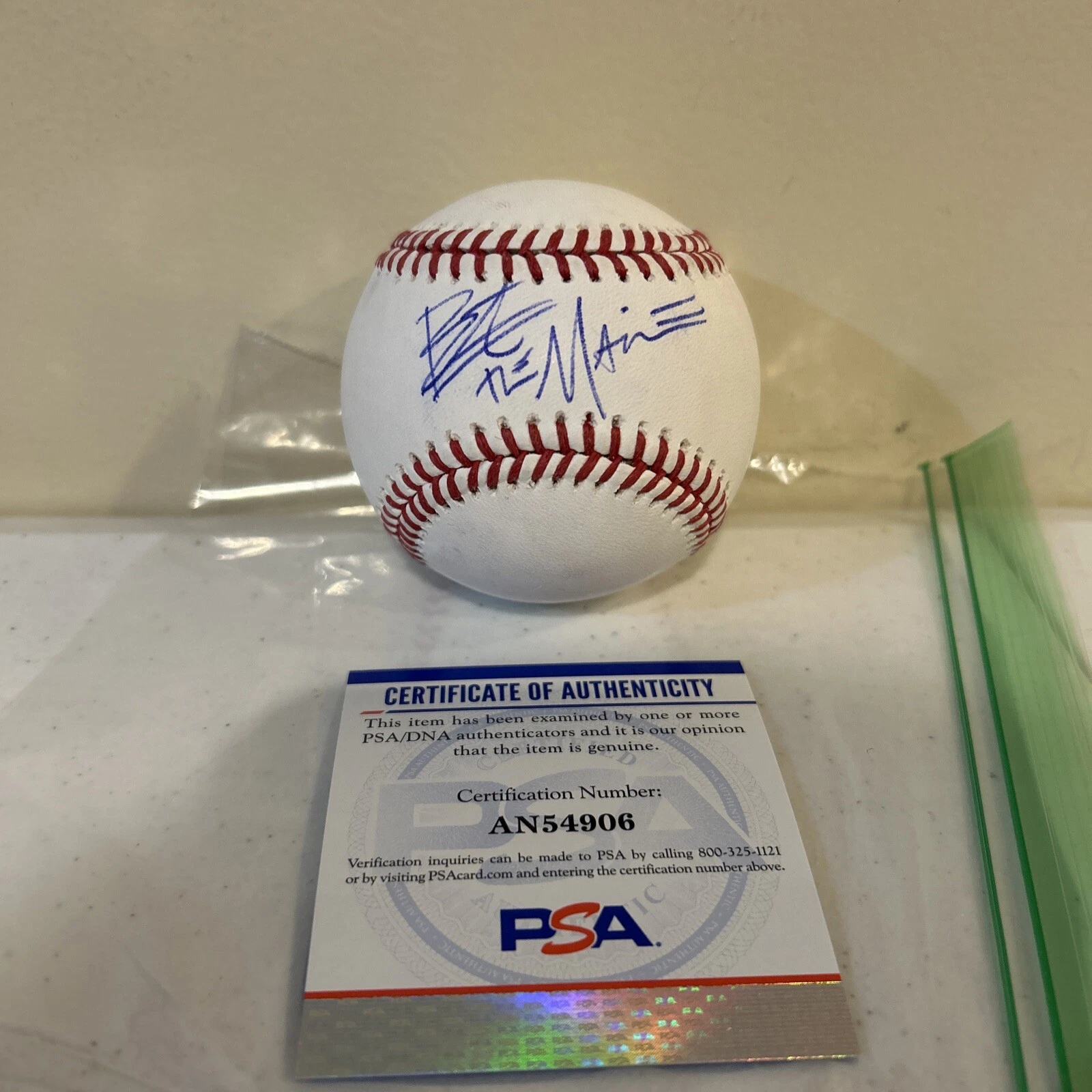 BERT KREISCHER THE MACHINE SIGNED AUTOGRAPH ROMLB BASEBALL PSA COA COMEDIAN