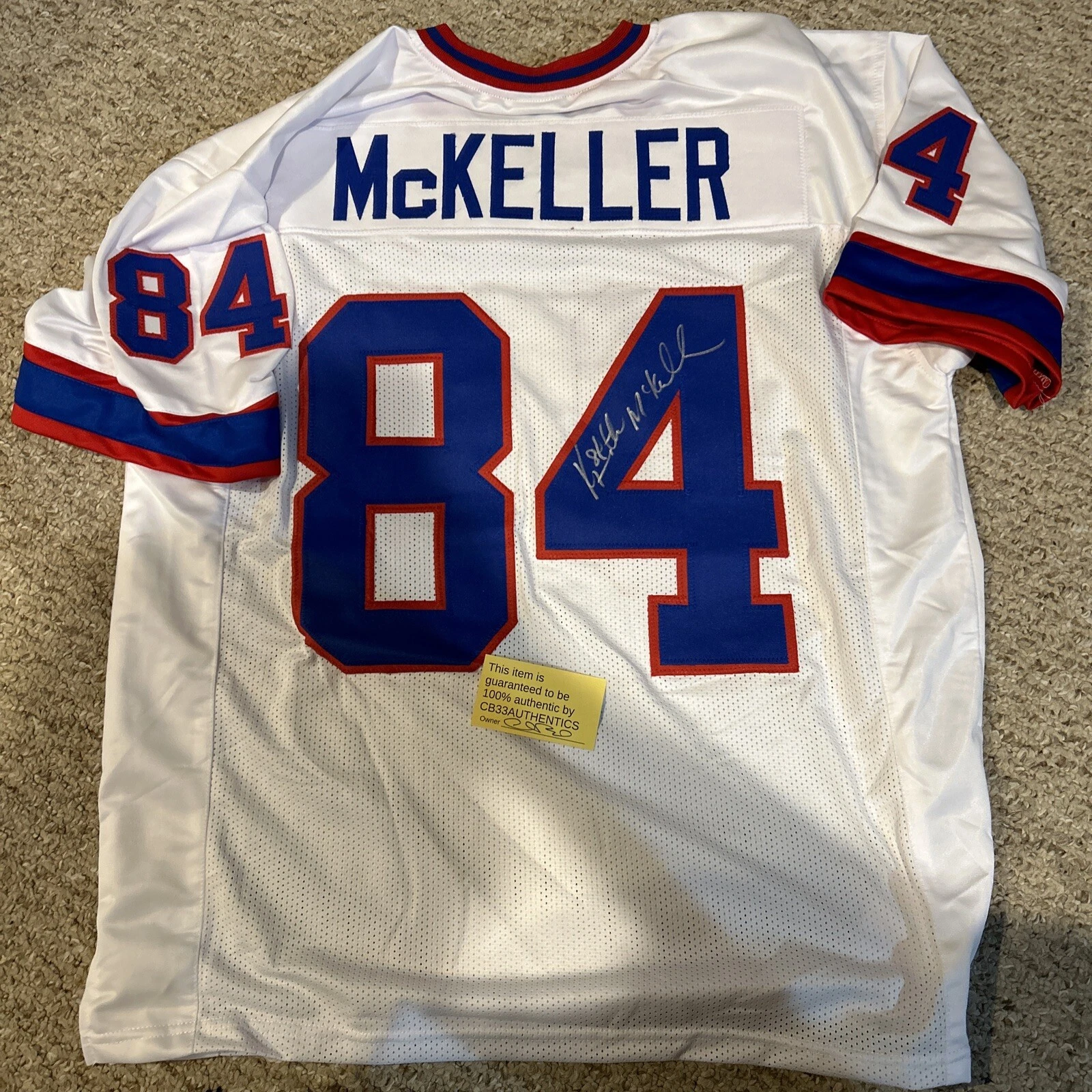 BUFFALO BILLS- KEITH MCKELLER SIGNED AUTOGRAPH JERSEY COA NFL STAR