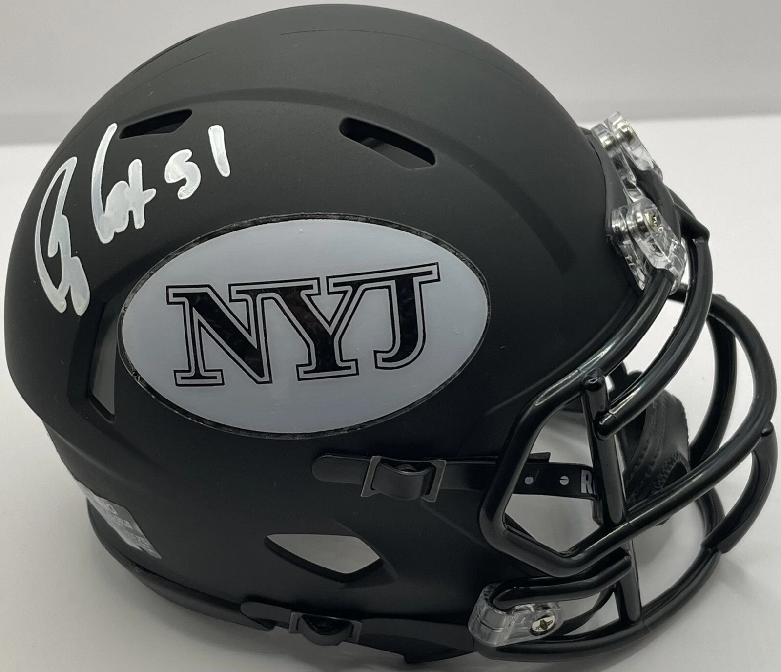 Bryan Cox Signed Autographed New York Jets Black Mini Helmet PSA/DNA