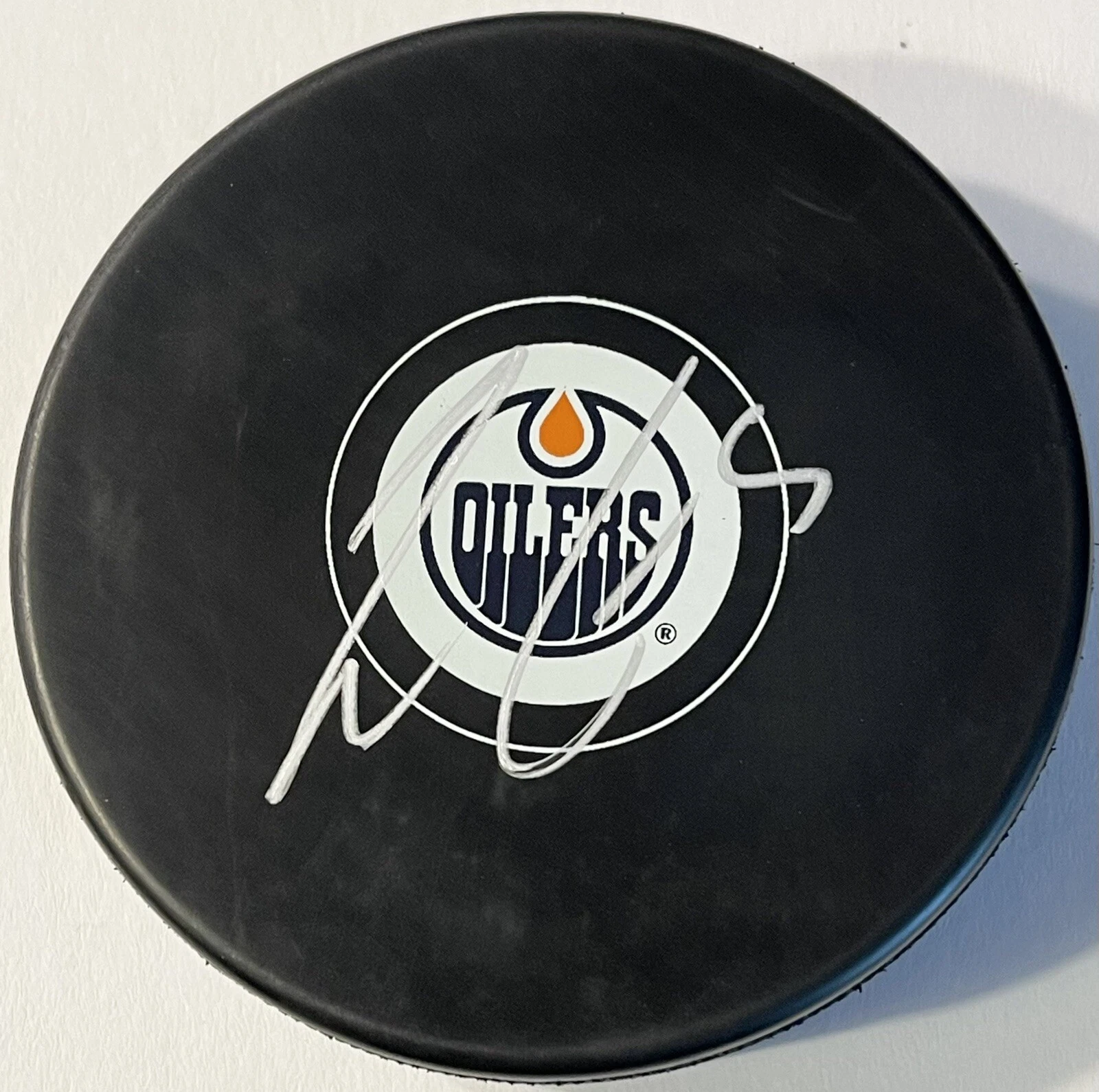Cody Ceci Signed Autographed Edmonton Oilers Logo Hockey Puck PSA/DNA