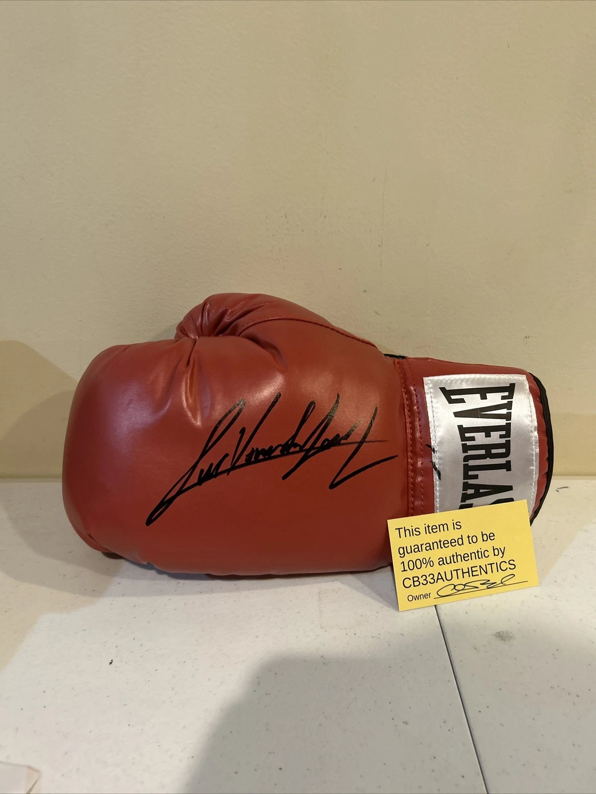 LUIS ALBERTO LOPEZ VENADO SIGNED AUTOGRAPH BOXING GLOVE COA IBF CHAMP