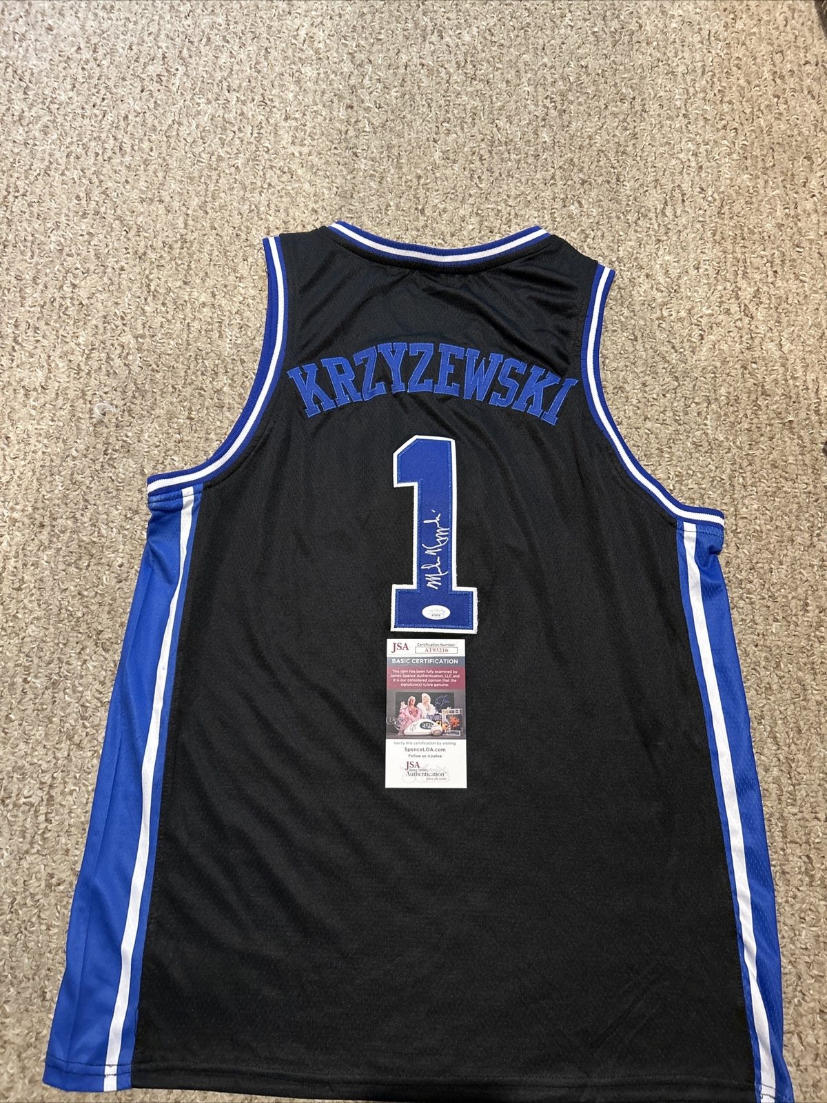 DUKE BLUE DEVILS- MIKE KRZYZEWSKI SIGNED AUTOGRAPH JERSEY JSA COA HOF COACH