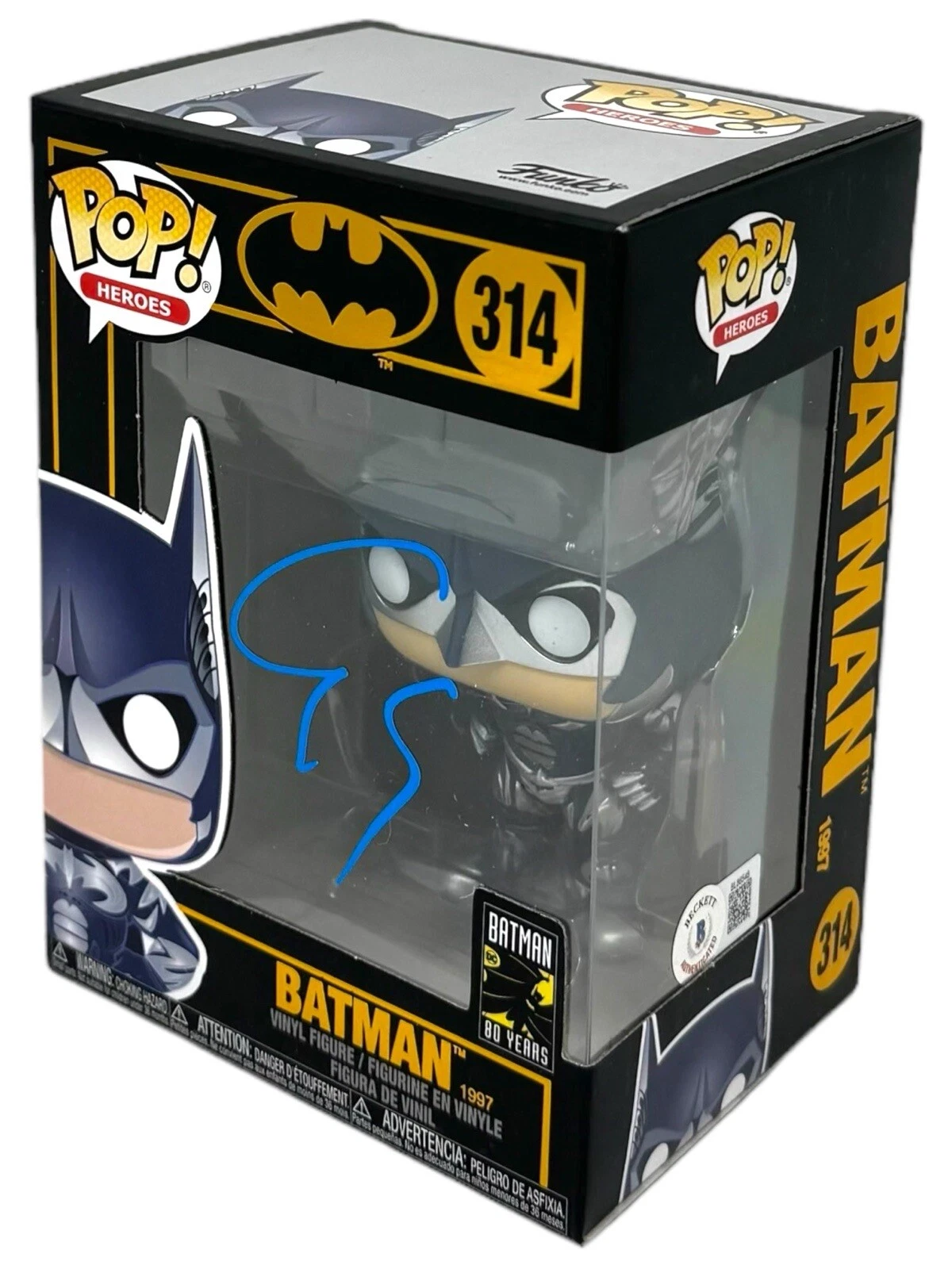George Clooney Signed Funko Pop Batman & Robin #314 Autograph Beckett COA