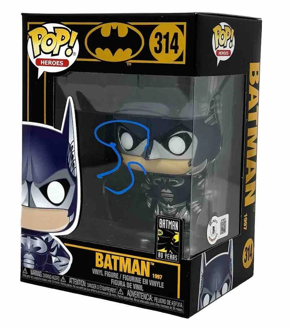 George Clooney Signed Funko Pop Batman & Robin #314 Autograph Beckett COA