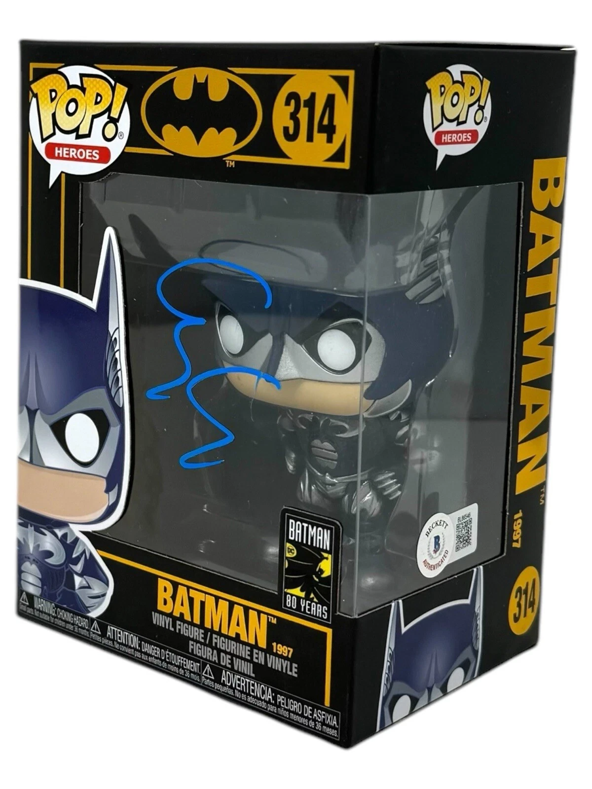 George Clooney Signed Funko Pop Batman & Robin #314 Autograph Beckett COA