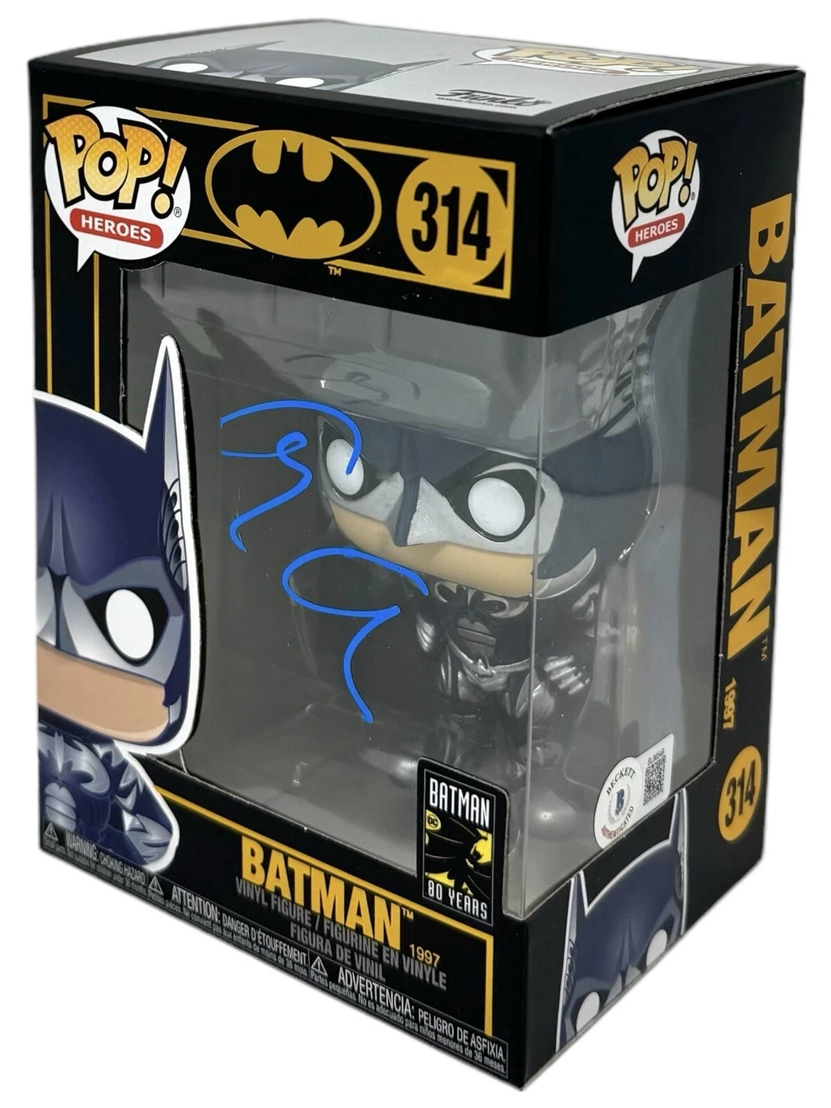 George Clooney Signed Funko Pop Batman & Robin #314 Autograph Beckett COA