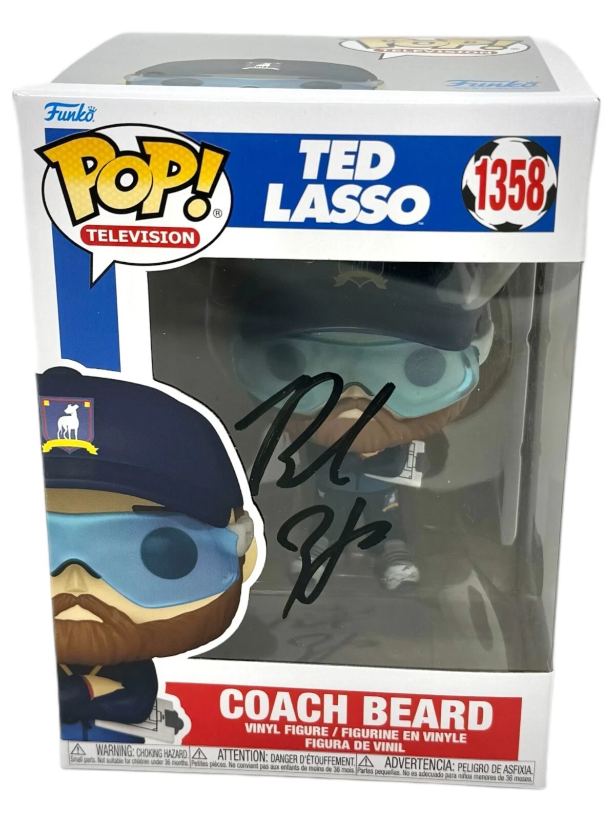Brendan Hunt Signed Ted Lasso Coach Beard Funko Pop #1358 Autograph Beckett COA