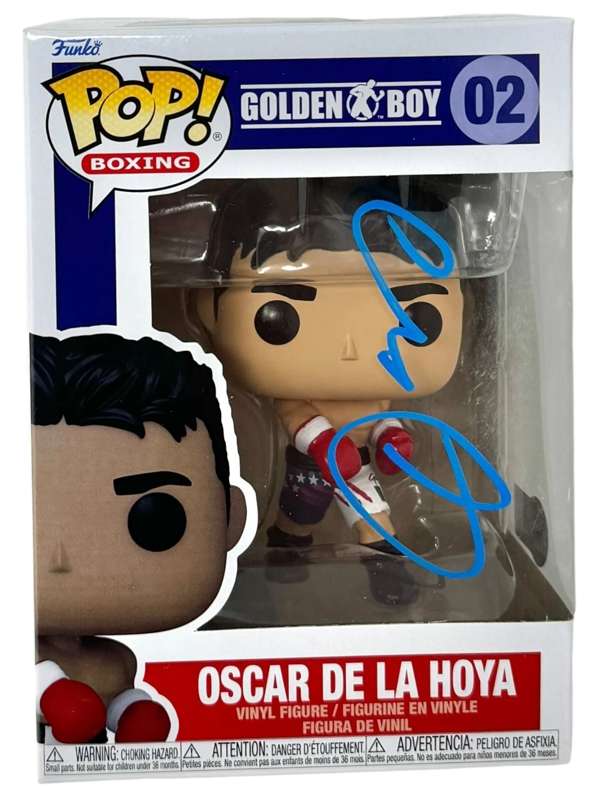 Oscar De La Hoya Signed Funko Pop Boxing #02 Golden Boy Autograph Beckett COA