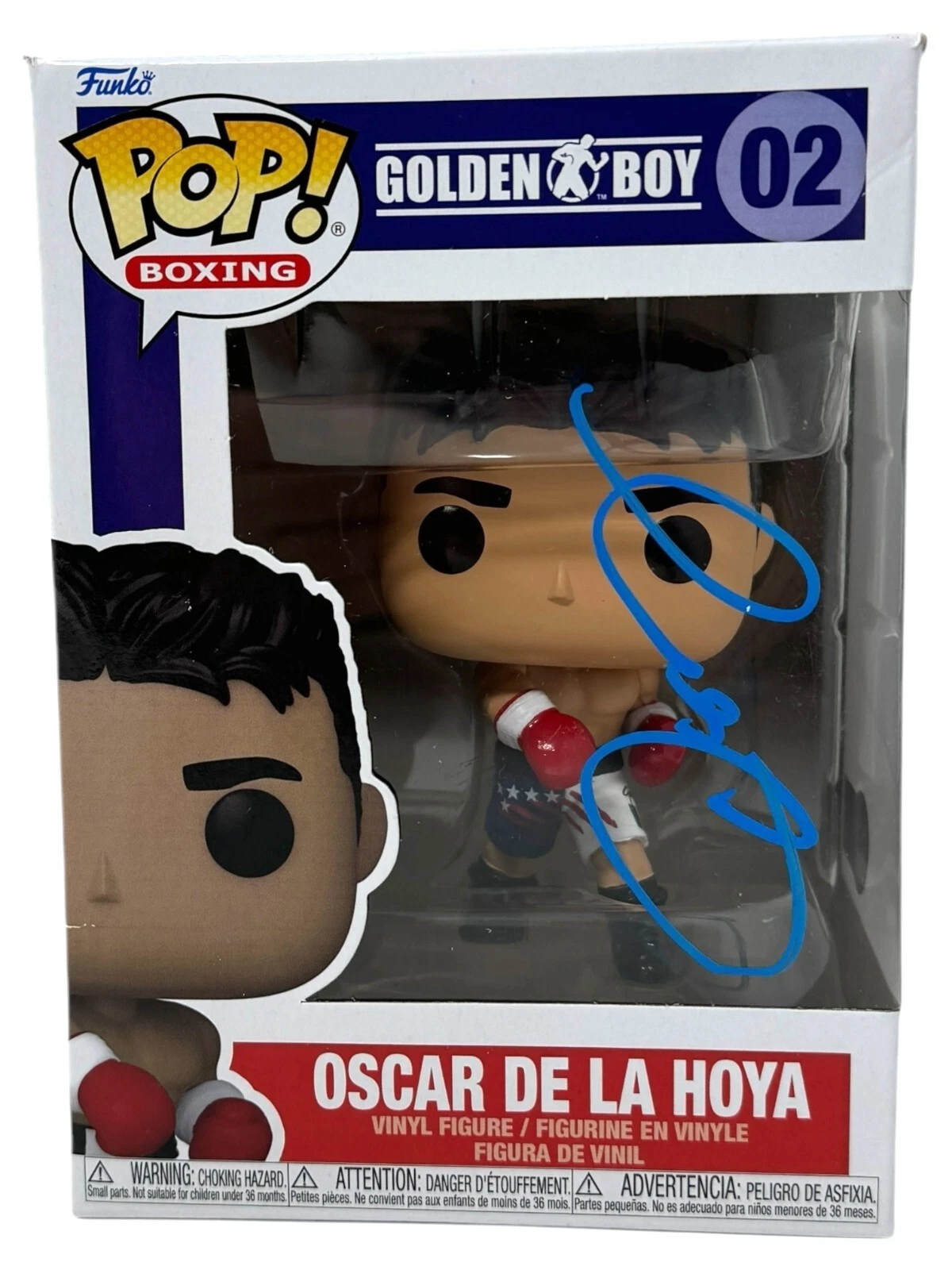 Oscar De La Hoya Signed Funko Pop Boxing #02 Golden Boy Autograph Beckett COA