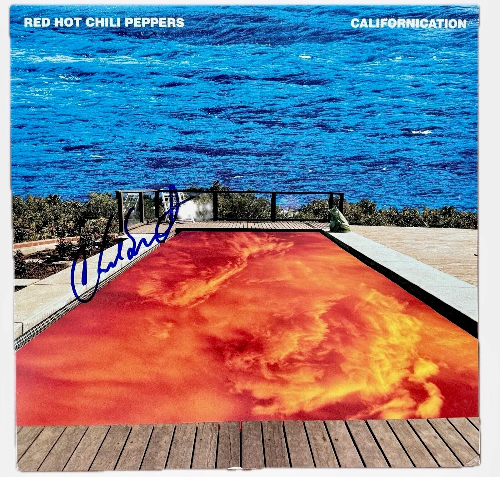 Chad Smith Signed Red Hot Chili Peppers Californication Vinyl Record Album BAS