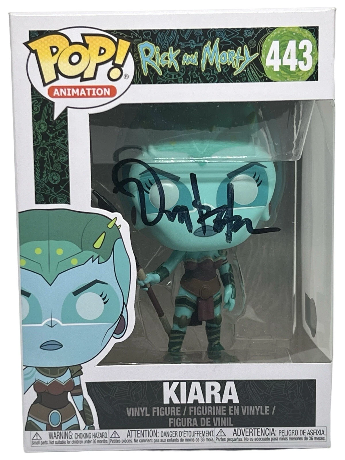 Dan Harmon Signed Rick and Morty Funko Pop Kiara 443 Autograph Beckett COA