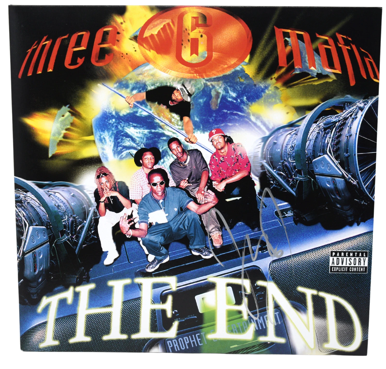 Juicy J Signed Autograph Three 6 Mafia Chapter 1 The End Vinyl Record LP BAS COA