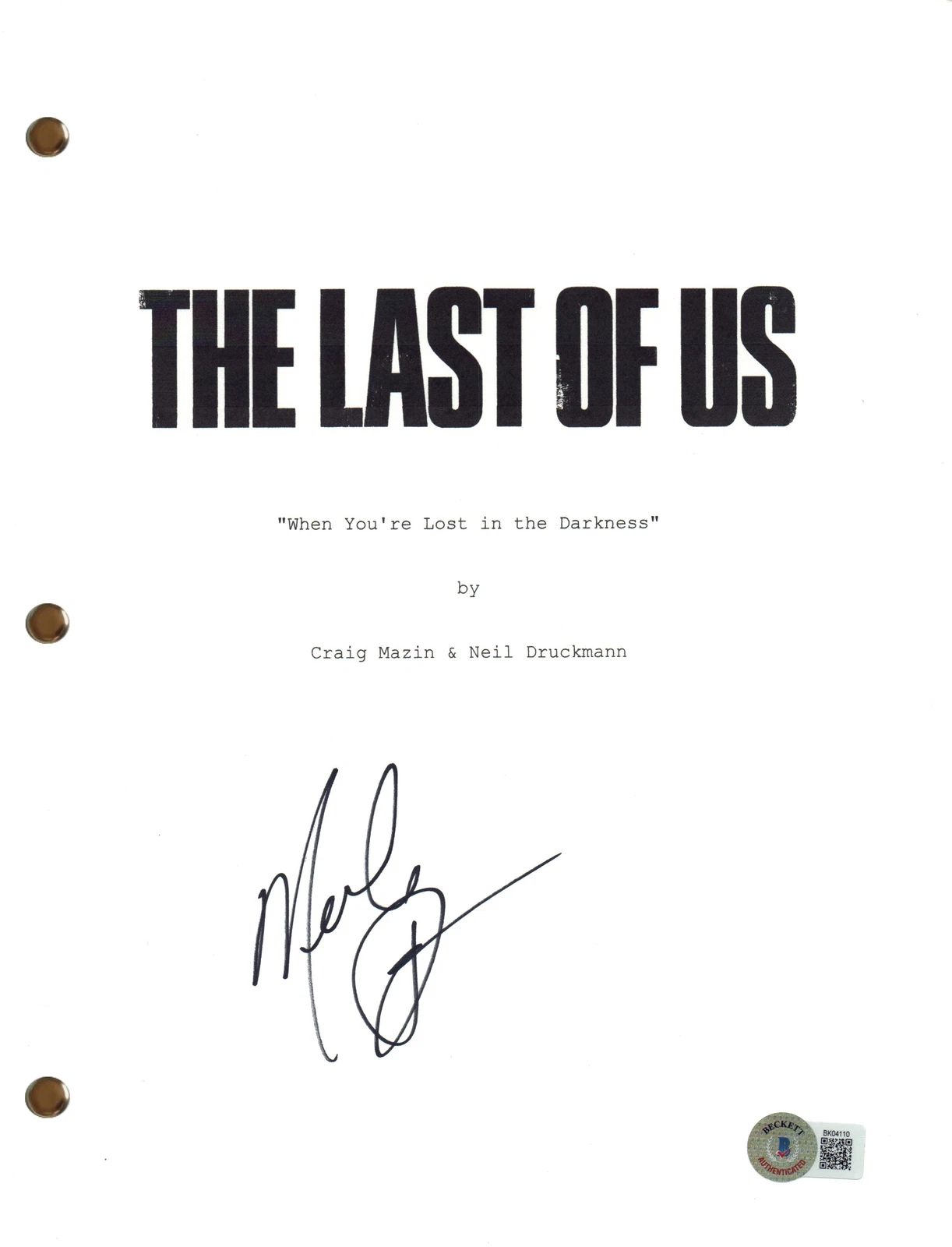 Merle Dandridge Signed Autograph The Last of Us Pilot Episode Script Beckett COA