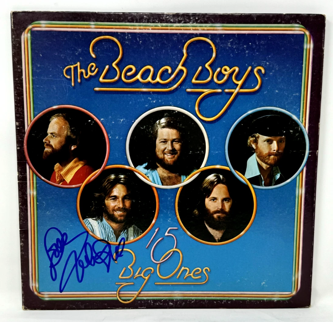 Mike Love Signed Autograph The Beach Boys 15 Big Ones Vinyl Record Album BAS COA