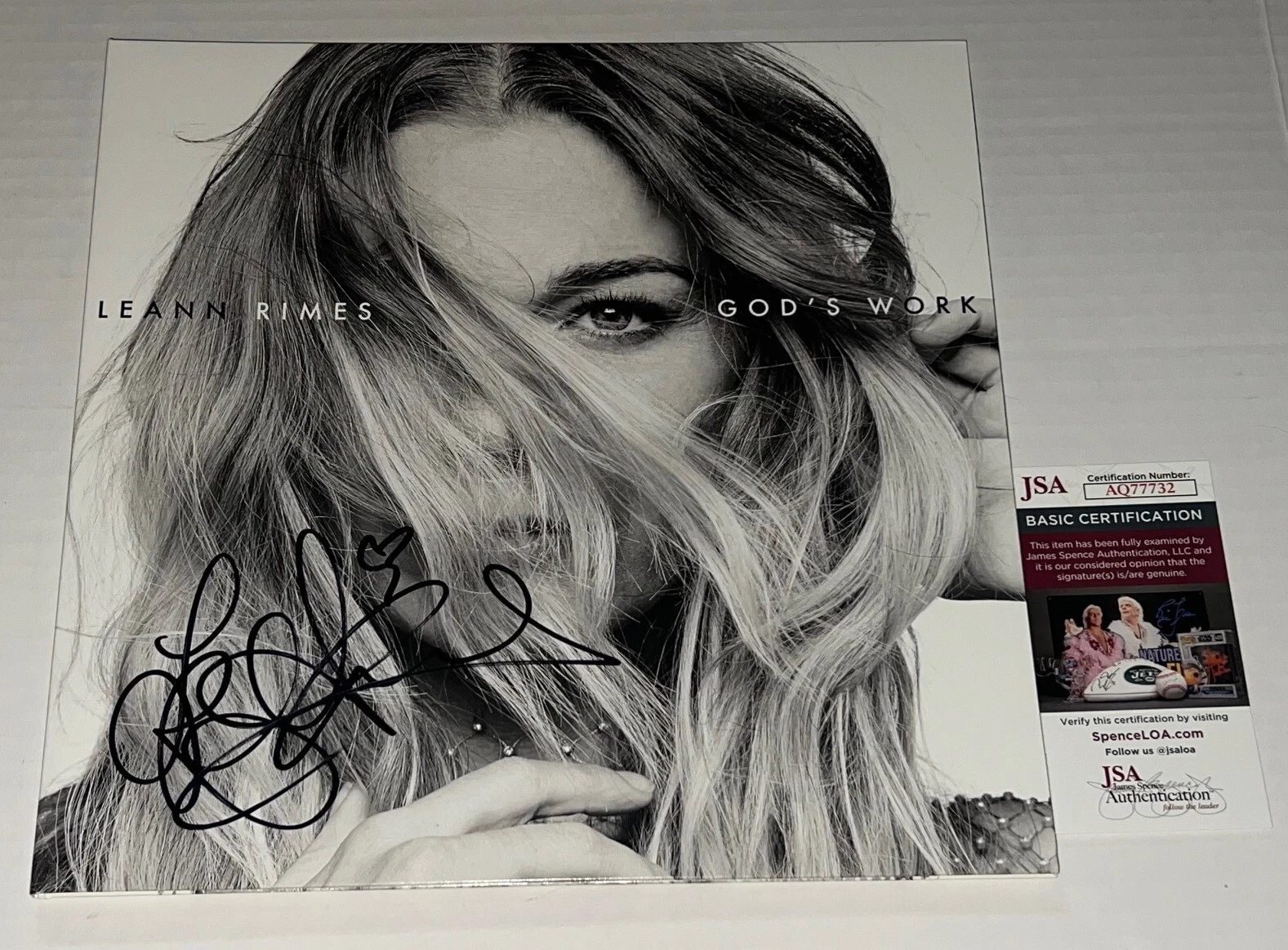 LeAnn Rimes signed God's Work Vinyl Album autographed LP JSA