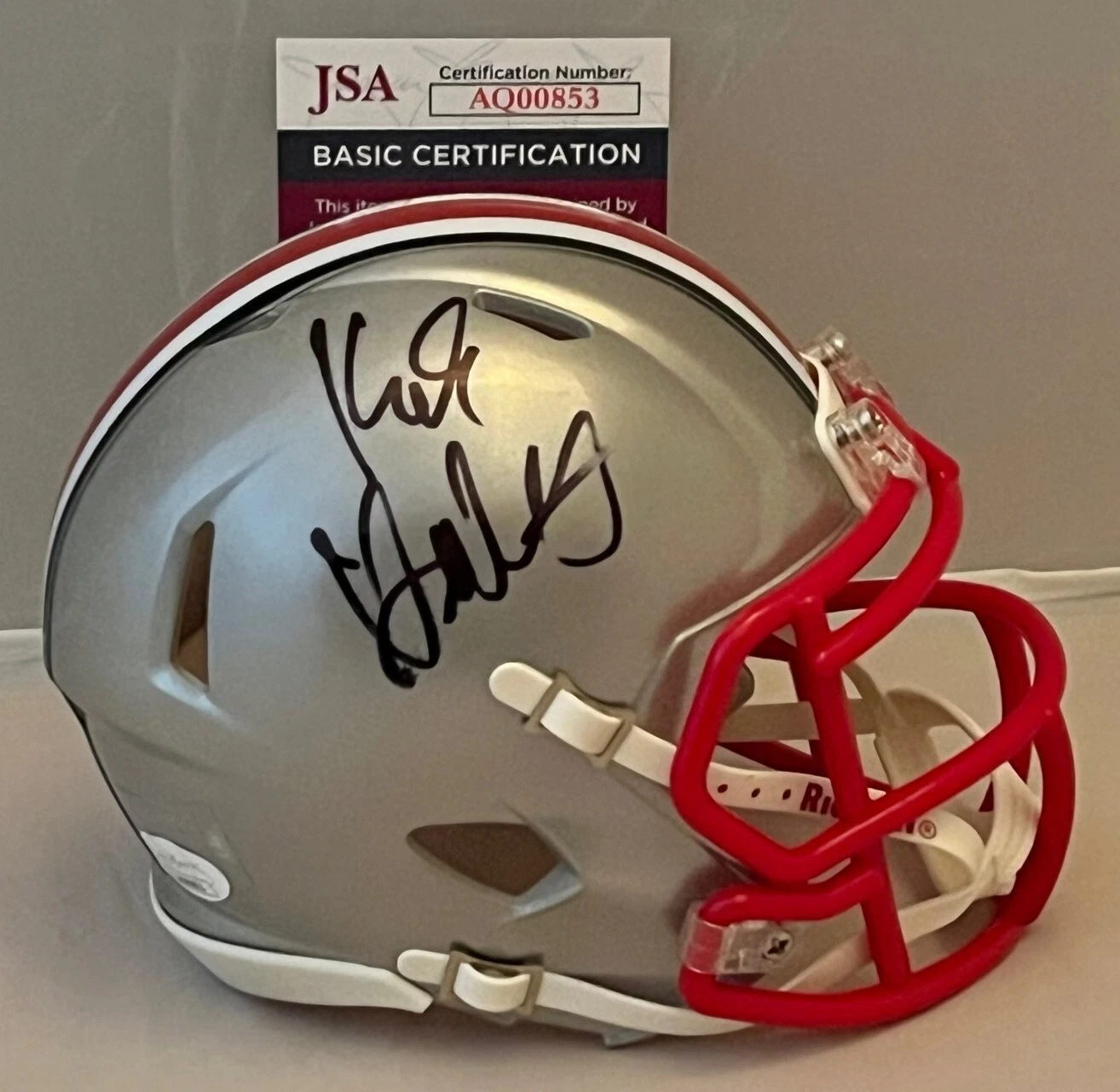 Kirk Herbstreit signed Ohio State Buckeyes Flash mini helmet autographed JSA COA