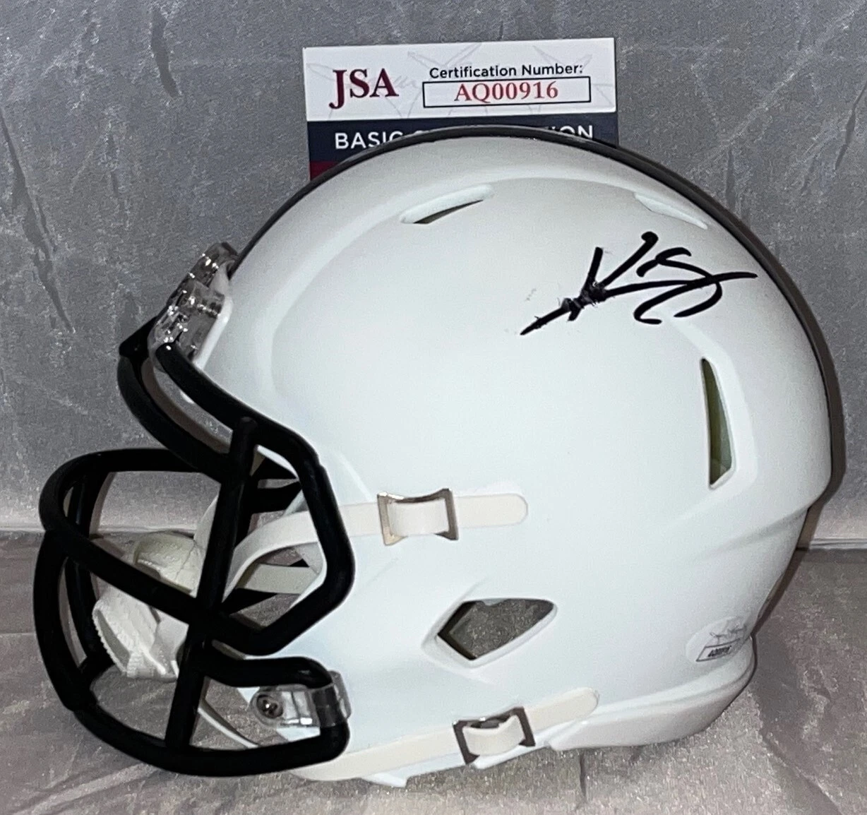 Kwon Alexander signed Pittsburgh Steelers Amp mini helmet autographed JSA