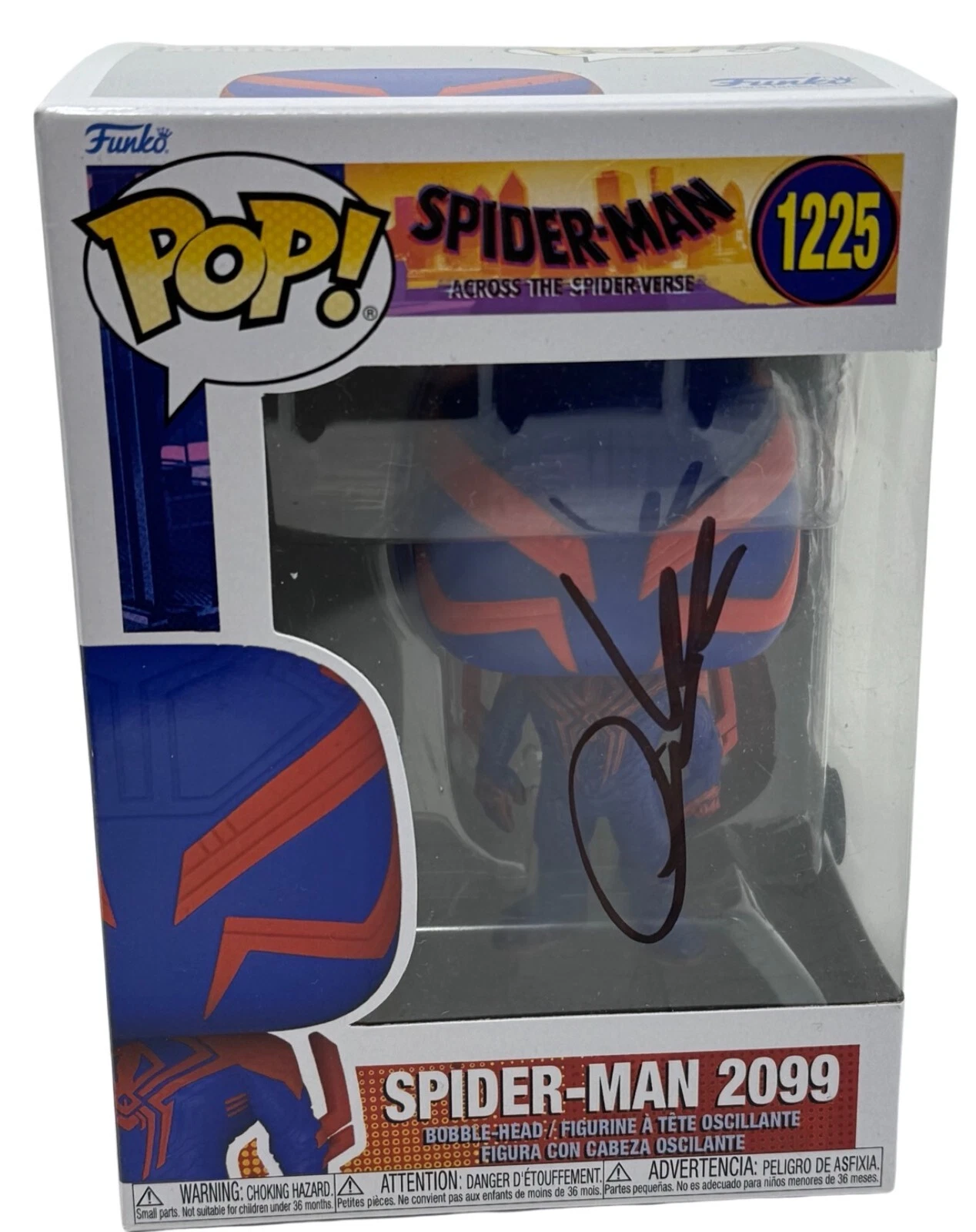 Oscar Isaac Signed Funko Pop Spider-Man 2099 1225 Spider-Verse Autograph BAS COA