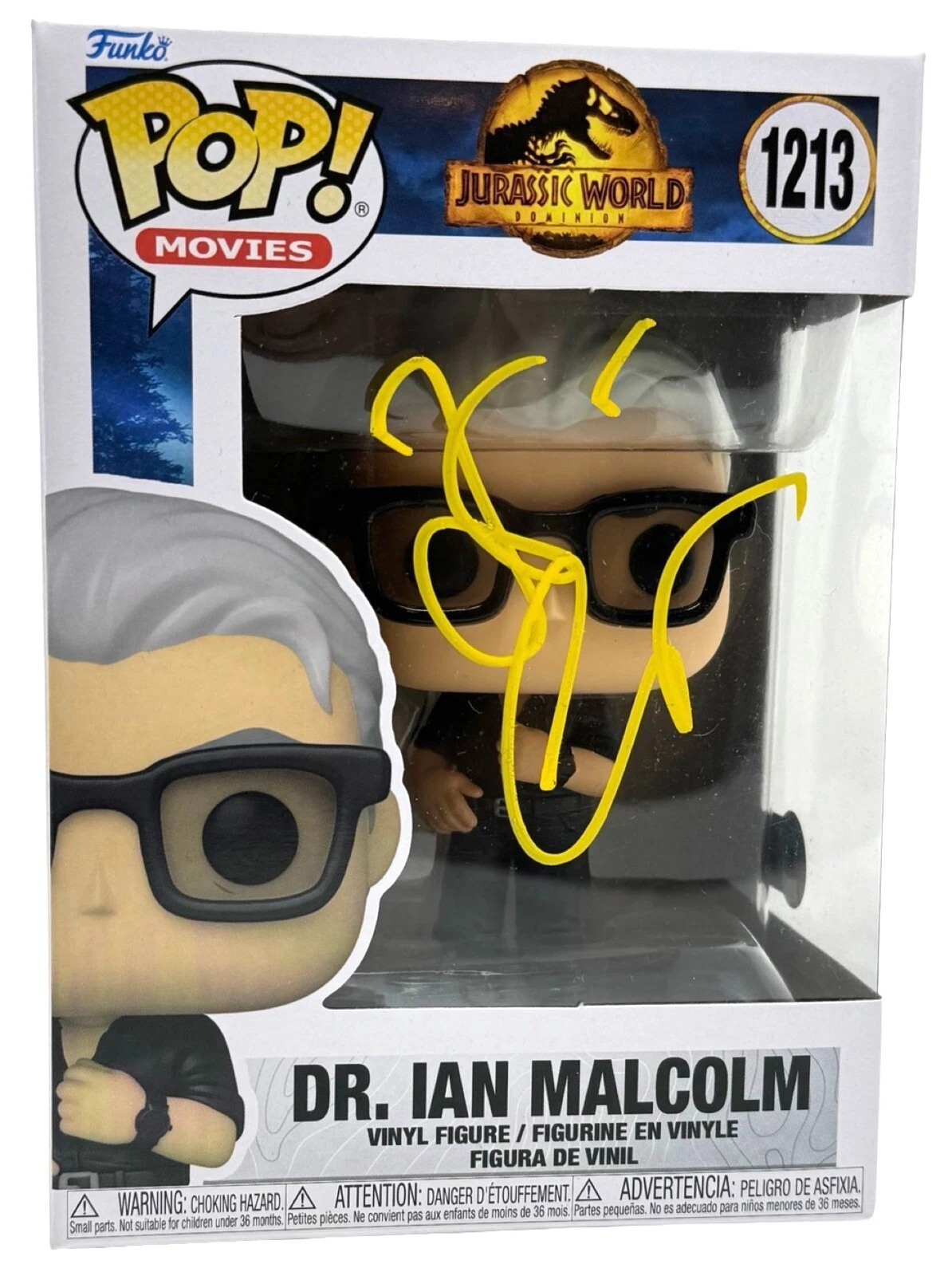 Jeff Goldblum Signed Funko Pop Jurassic Park Dr. Ian Malcolm Autograph BAS COA
