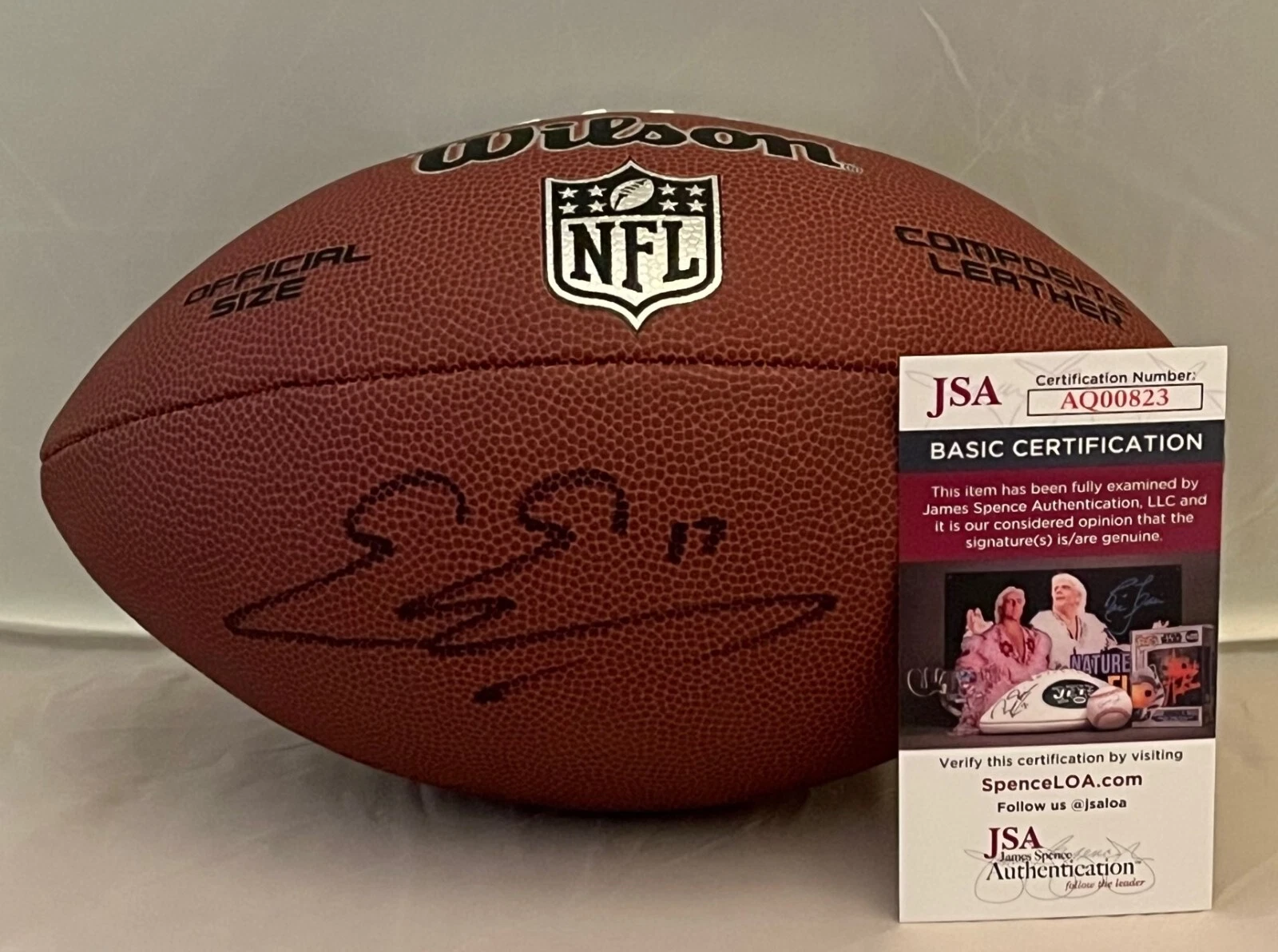 Evan Engram Jacksonville Jaguars signed NFL Football autographed JSA