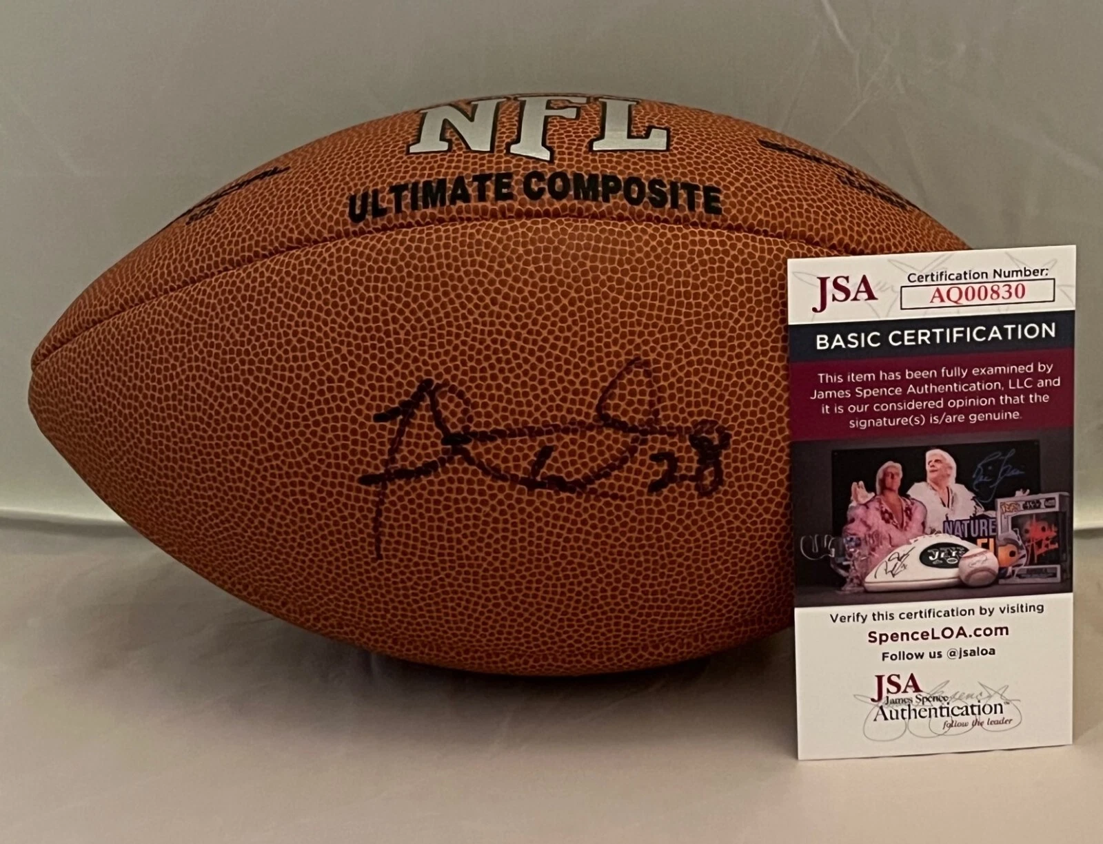 Fred Taylor Jacksonville Jaguars signed NFL Football autographed JSA