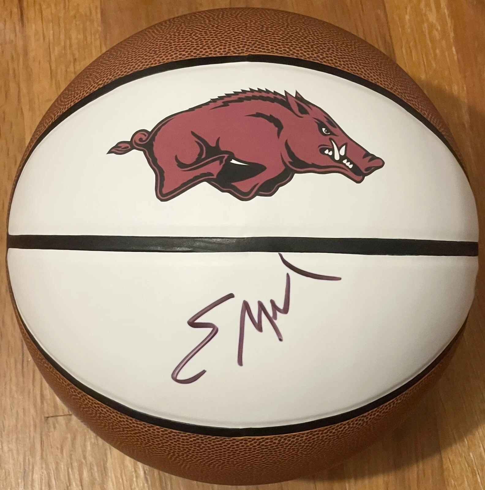Eric Musselman Signed Autographed Arkansas Razorbacks Logo Basketball PSA/DNA