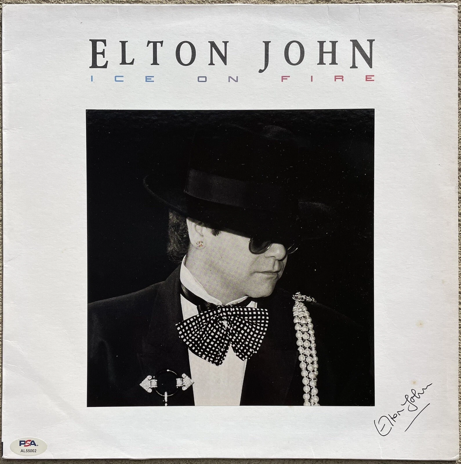 Legendary ELTON JOHN Autographed Signed 