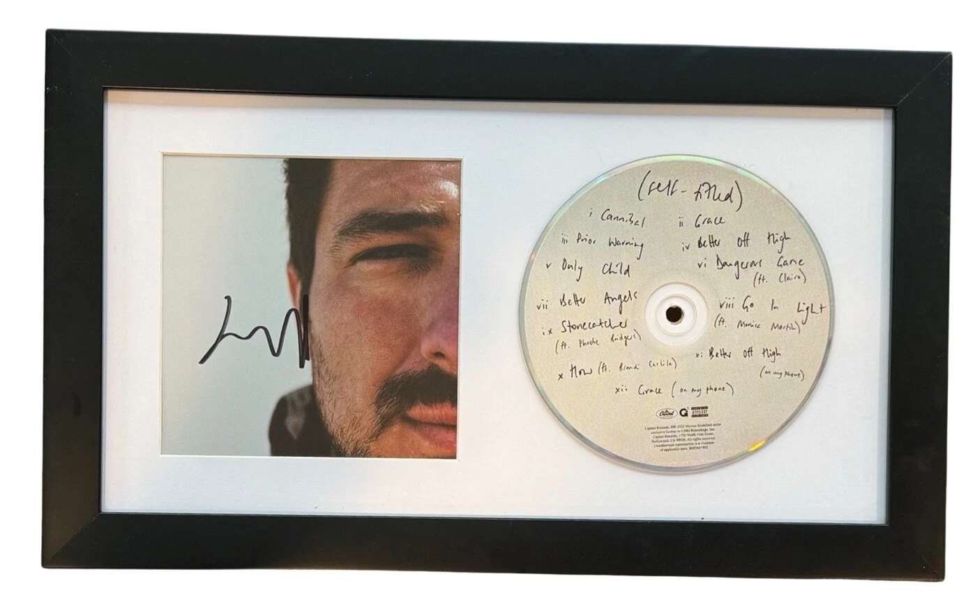 Marcus Mumford Signed Self Titled Framed CD Display Mumford & Sons Autograph COA