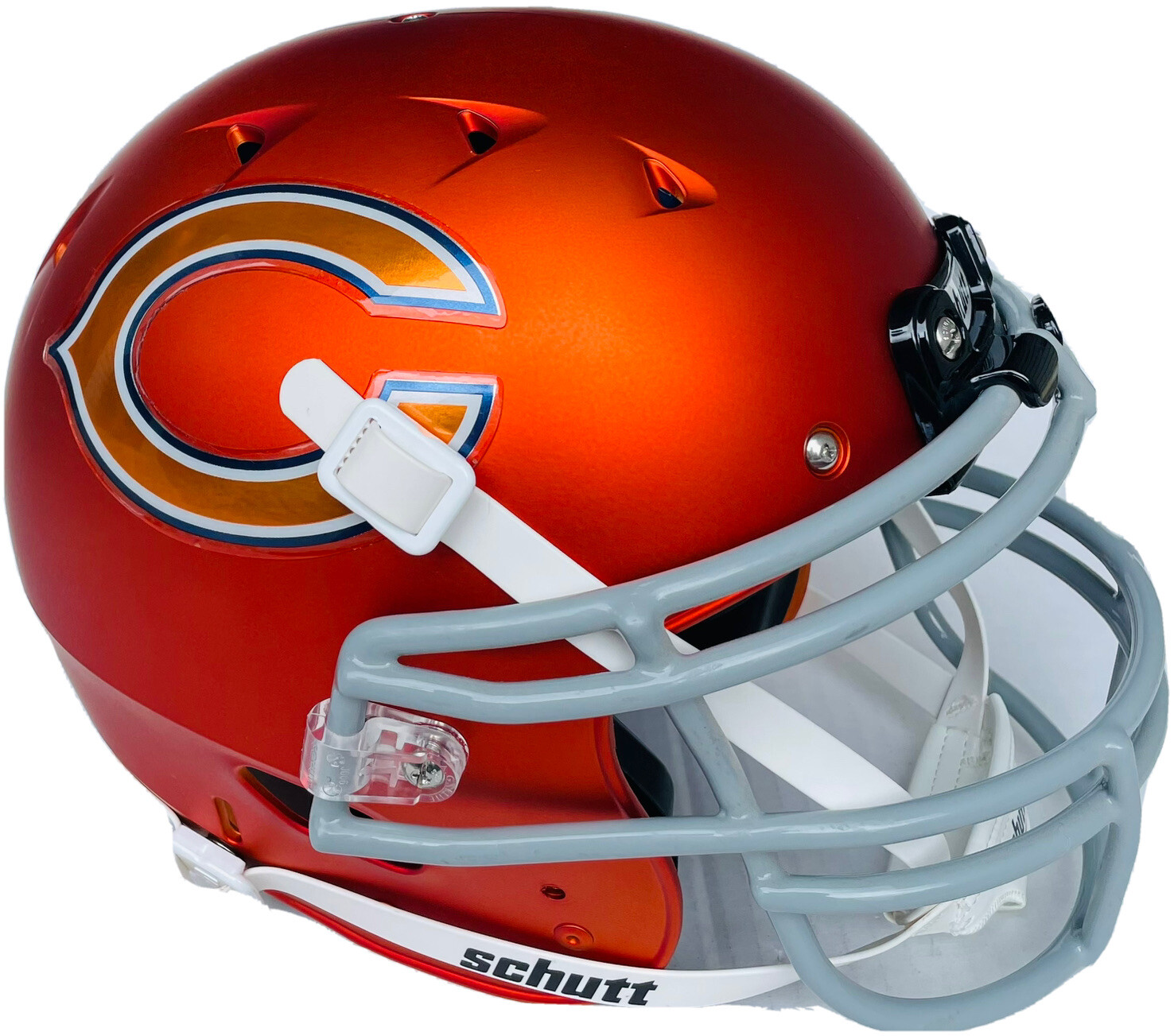 Chicago Bears Authentic FULL SIZE Custom Blaze Orange Helmet Justin Fields