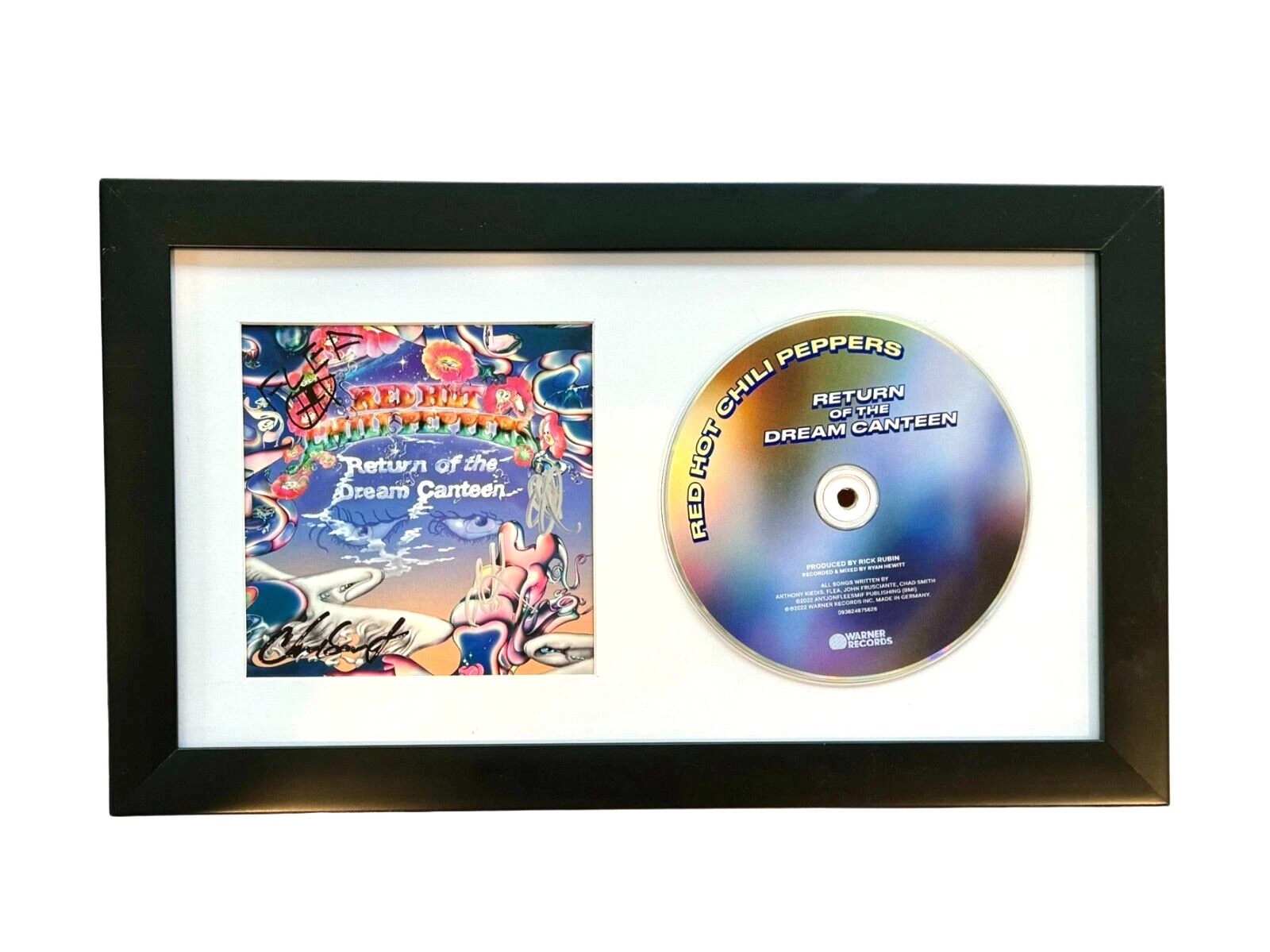 Red Hot Chili Peppers Signed Autograph Return of The Dream Canteen CD Framed COA