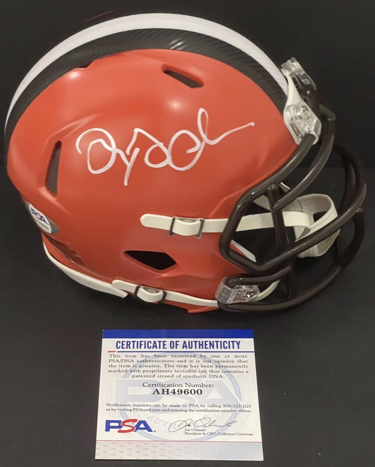 Marquise Goodwin Signed Autographed Cleveland Browns Mini Helmet PSA/DNA COA