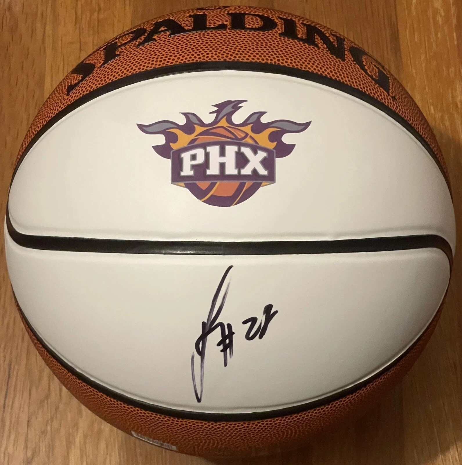 Jusuf Nurkić Signed Autographed Phoenix Suns Full Size Logo Basketball JSA COA