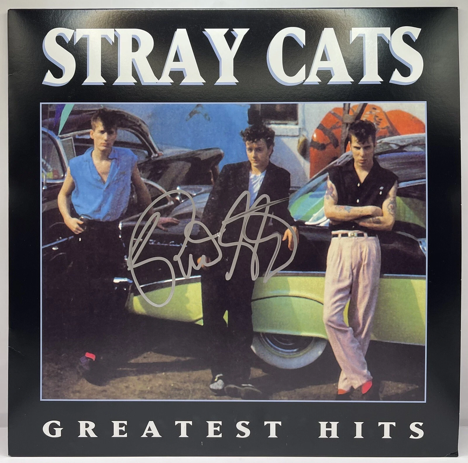 Brian Setzer Signed Autographed The Stray Cats Greatest Hits Vinyl JSA