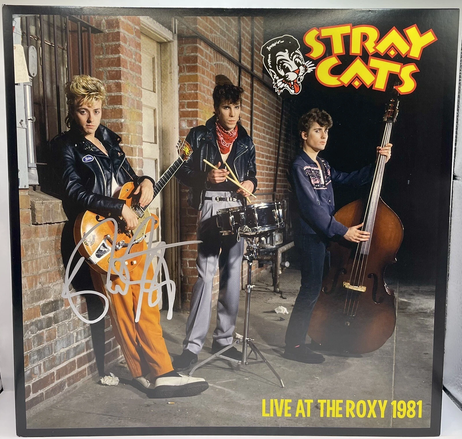 Brian Setzer Signed Autographed The Stray Cats Live At The Roxy 1981 Vinyl JSA