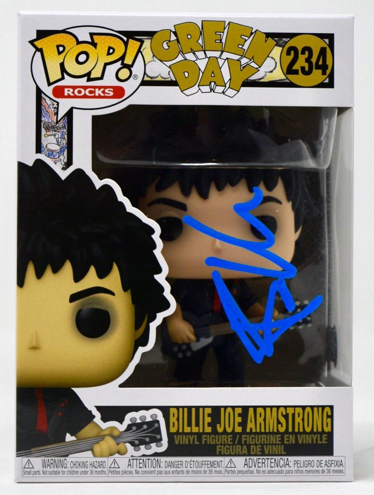 Billie Joe Armstrong Green Day Signed Funko Pop Figure Autograph Beckett COA